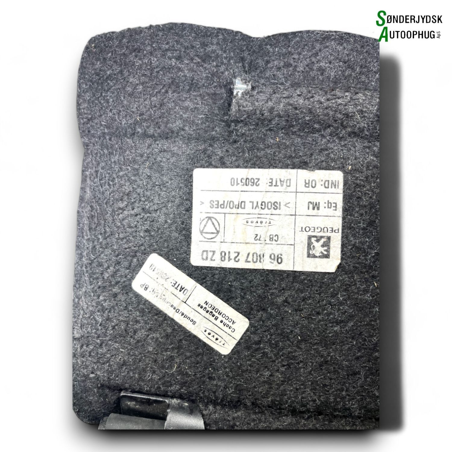 Peugeot 308 Bagageafdæk/Rullegar. Stc Med OEM Nr. 96807218ZD Fra Peugeot Ophugger