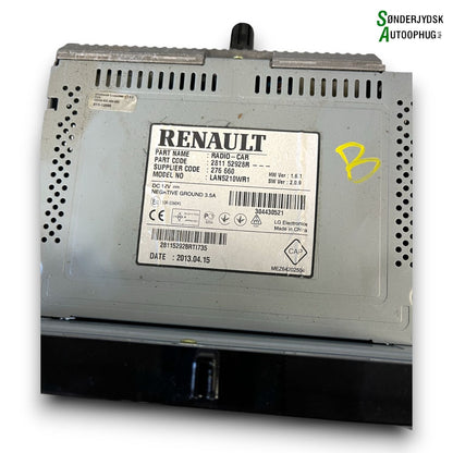 Renault Clio 4 Radio M/Cd Med OEM Nr. 281152928R Fra Renault Ophugger