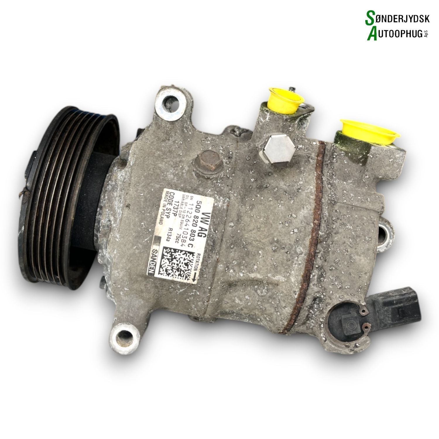 Skoda Rapid Aircondition Pumpe Med OEM Nr. 5Q0820803K Fra Skoda Ophugger
