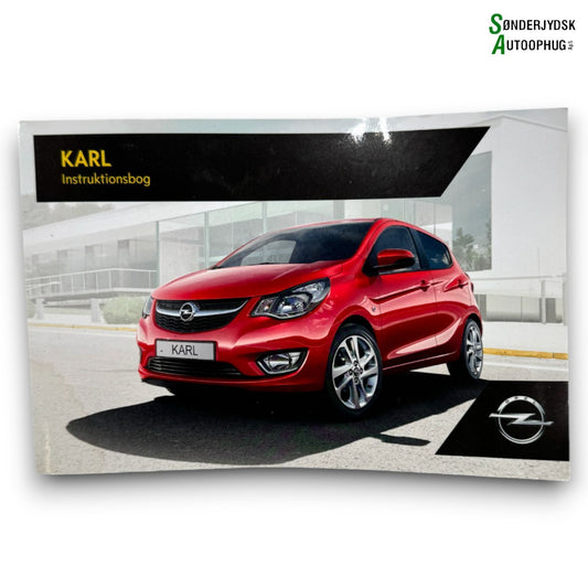 Opel Karl Instruktionsbog Med OEM Nr. DANSK Fra Opel Ophugger