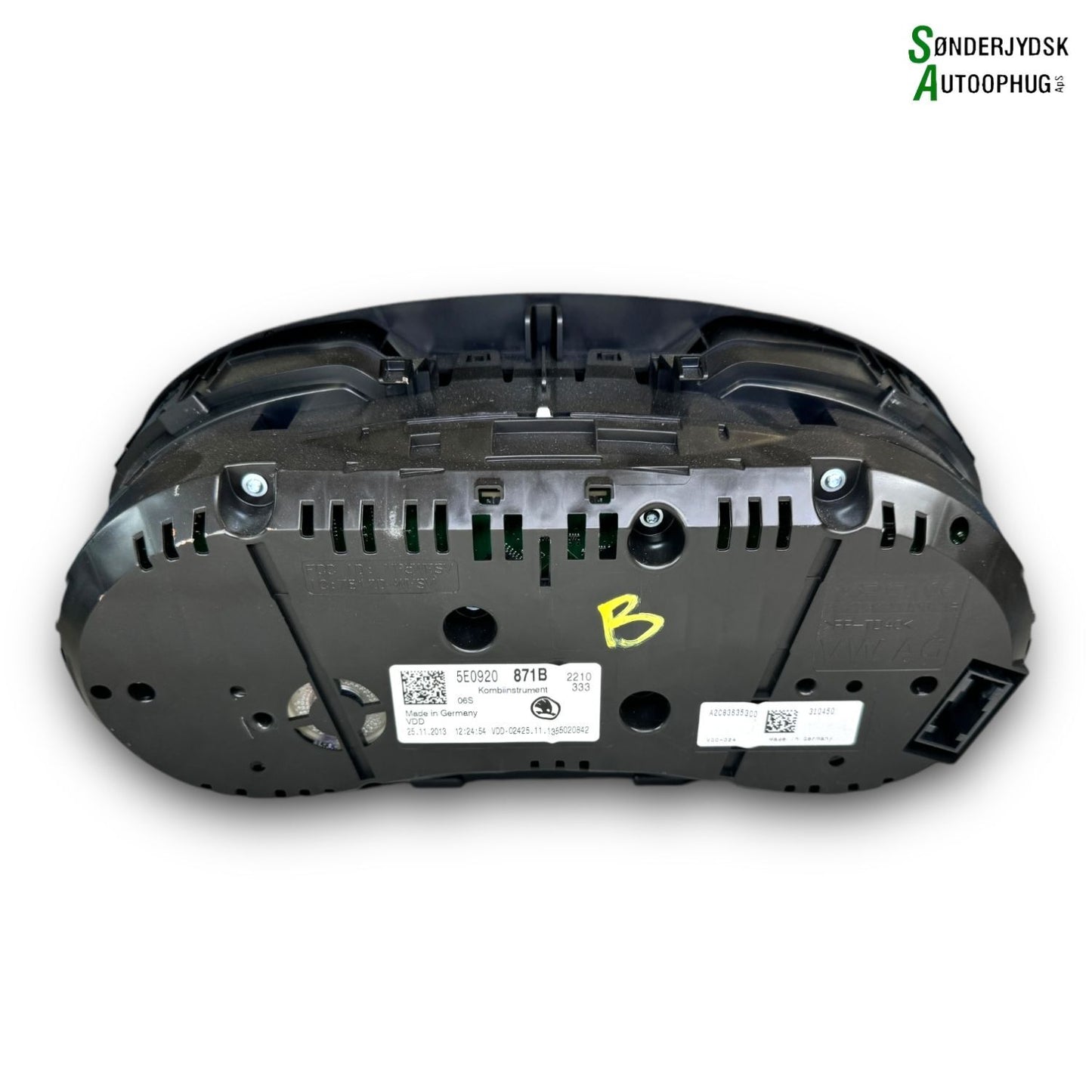 Skoda Octavia Speedometer - Instrument Med OEM Nr. 5E0920871B Fra Skoda Ophugger