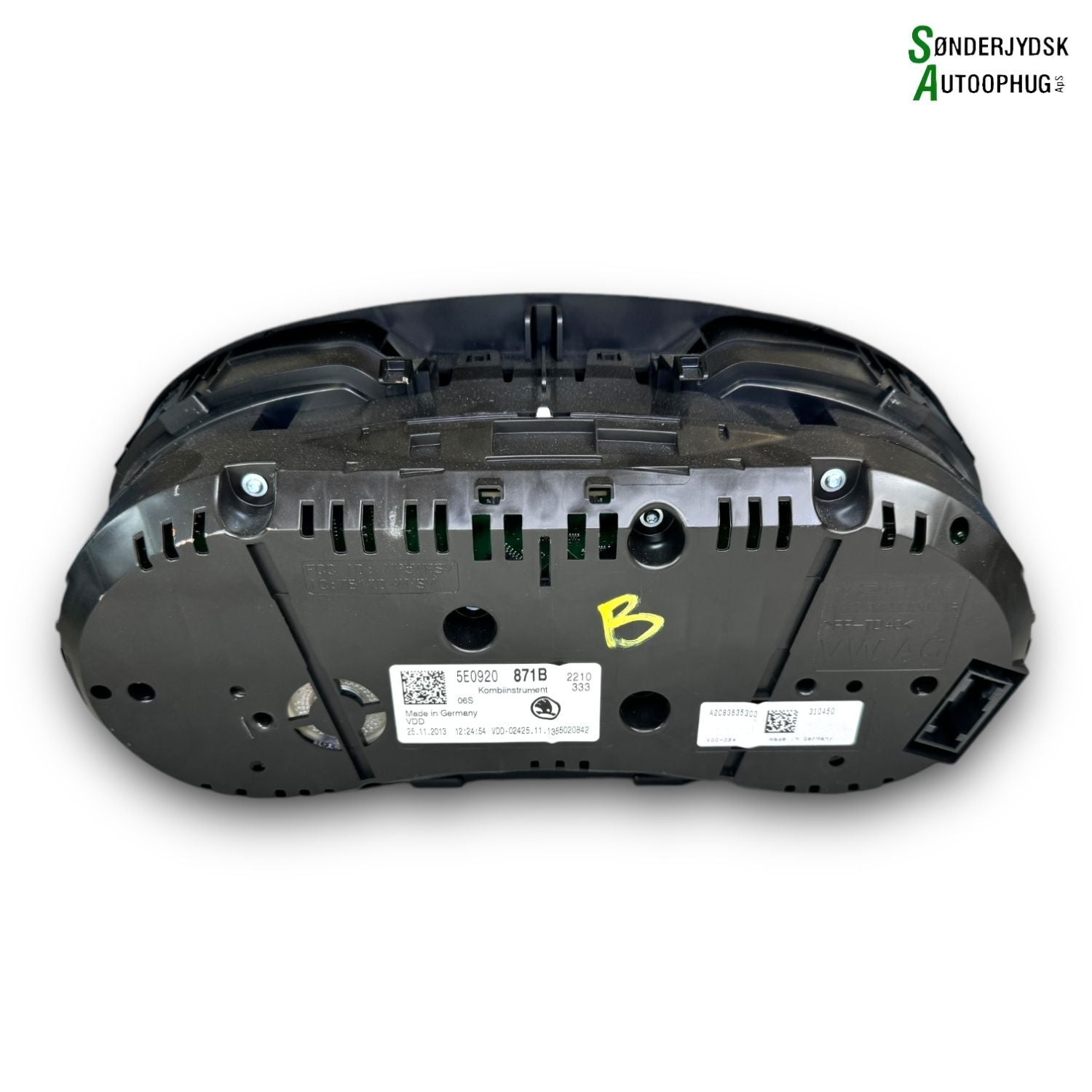 Skoda Octavia Speedometer - Instrument Med OEM Nr. 5E0920871B Fra Skoda Ophugger