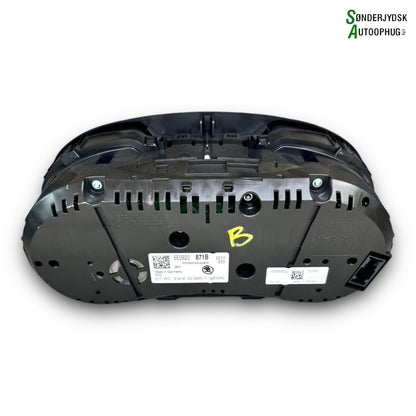 Skoda Octavia Speedometer - Instrument Med OEM Nr. 5E0920871B Fra Skoda Ophugger