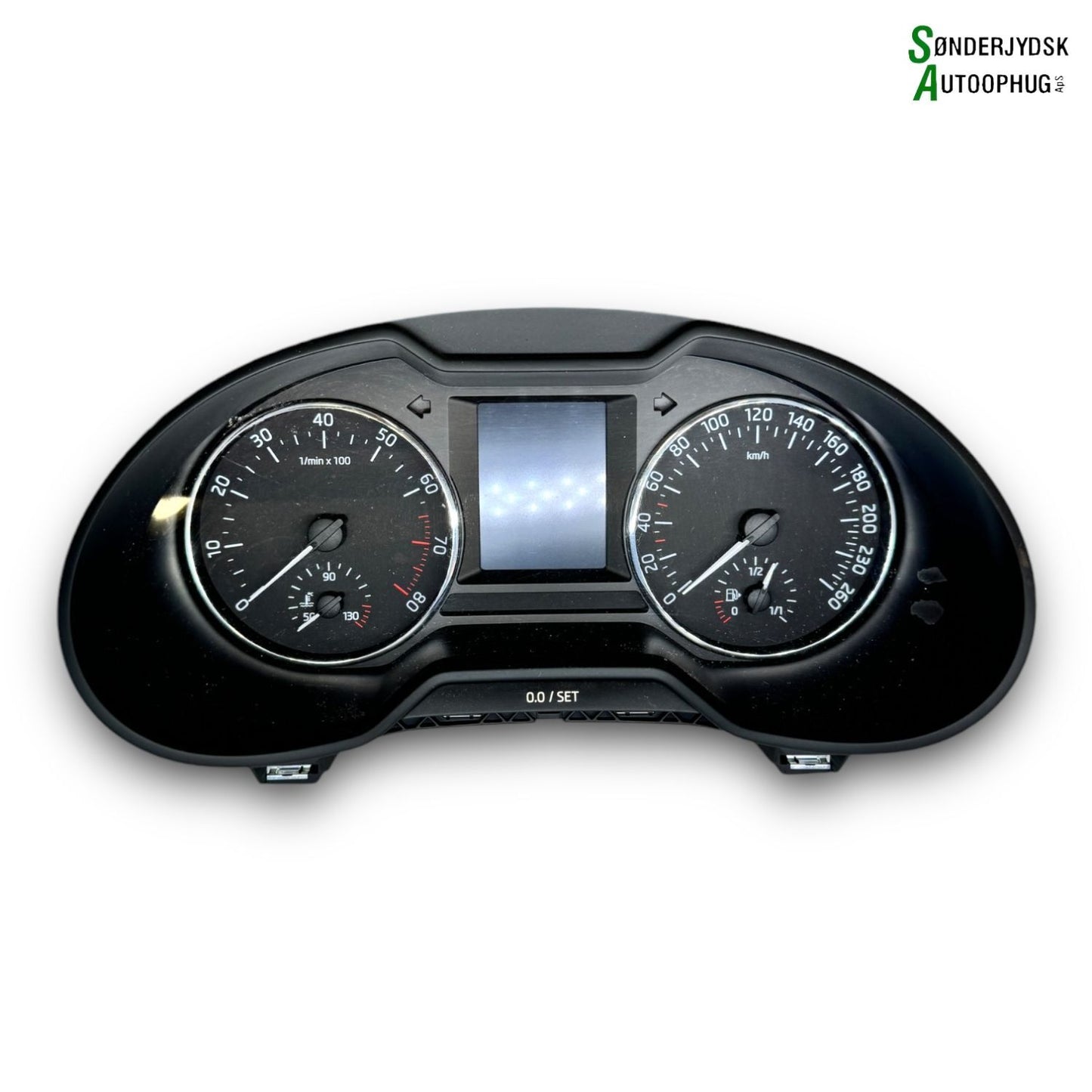 Skoda Octavia Speedometer - Instrument Med OEM Nr. 5E0920871B Fra Skoda Ophugger