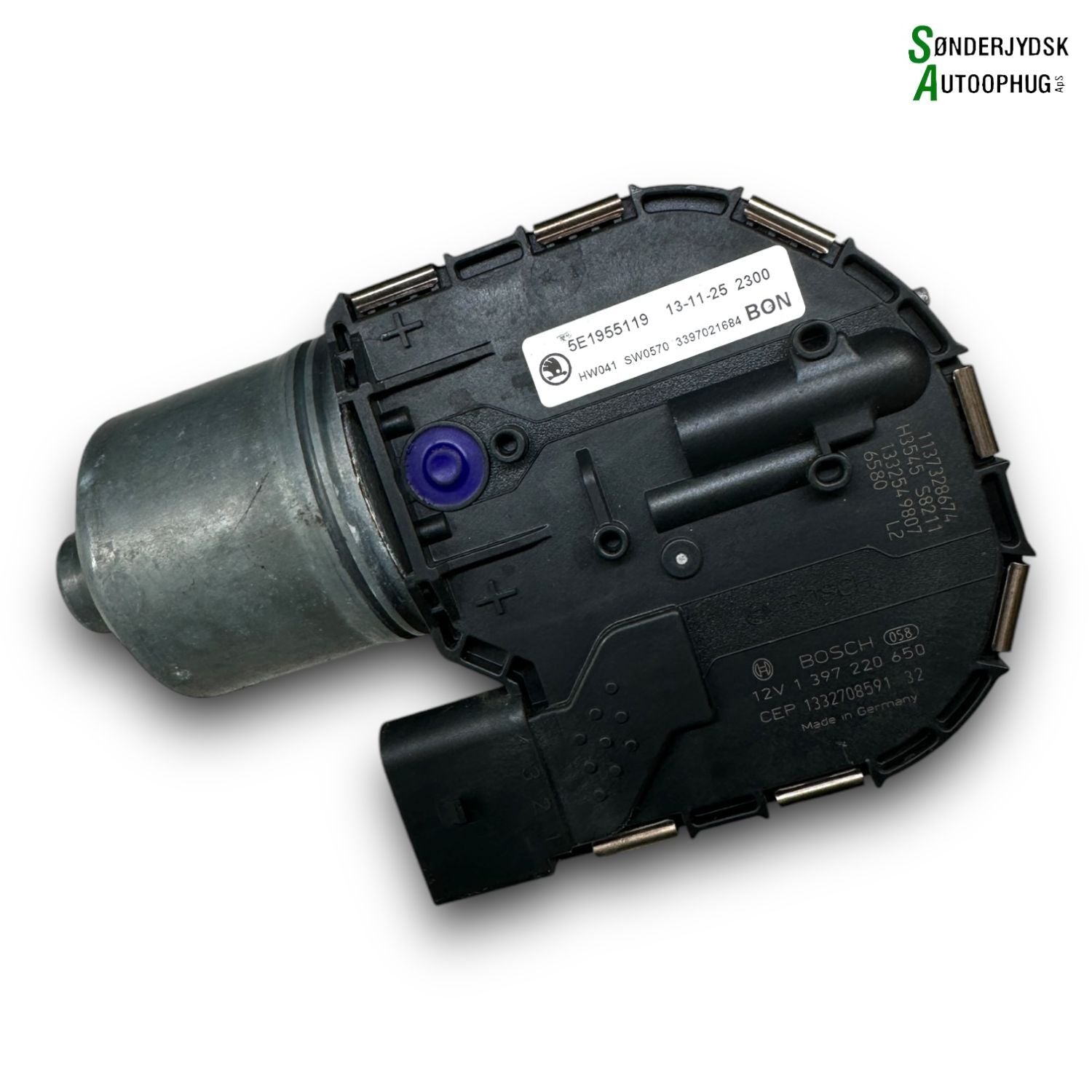 Skoda Octavia Viskermotor Med OEM Nr. 5E1955119 Fra Skoda Ophugger