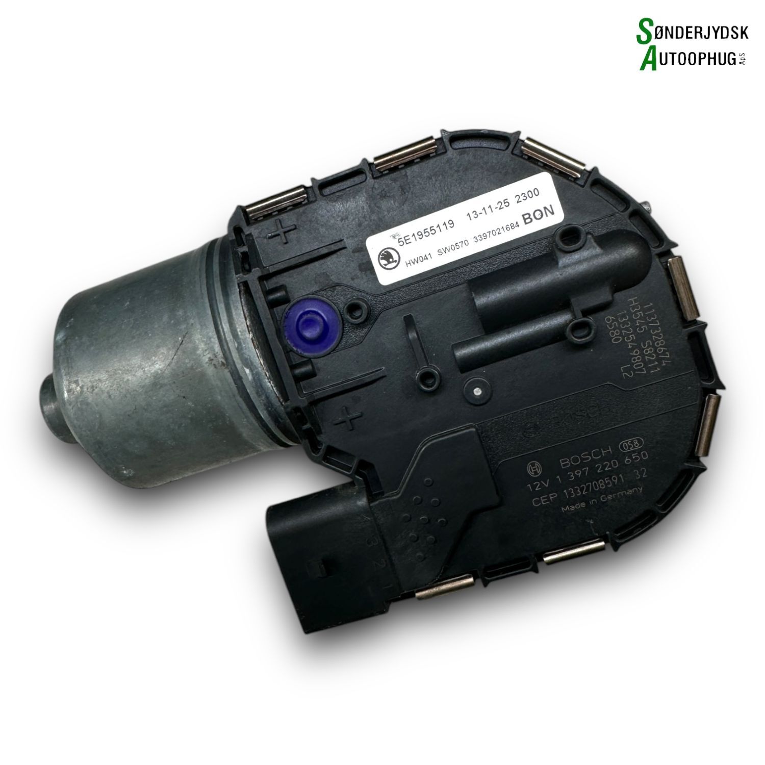 Skoda Octavia Viskermotor Med OEM Nr. 5E1955023B Fra Skoda Ophugger