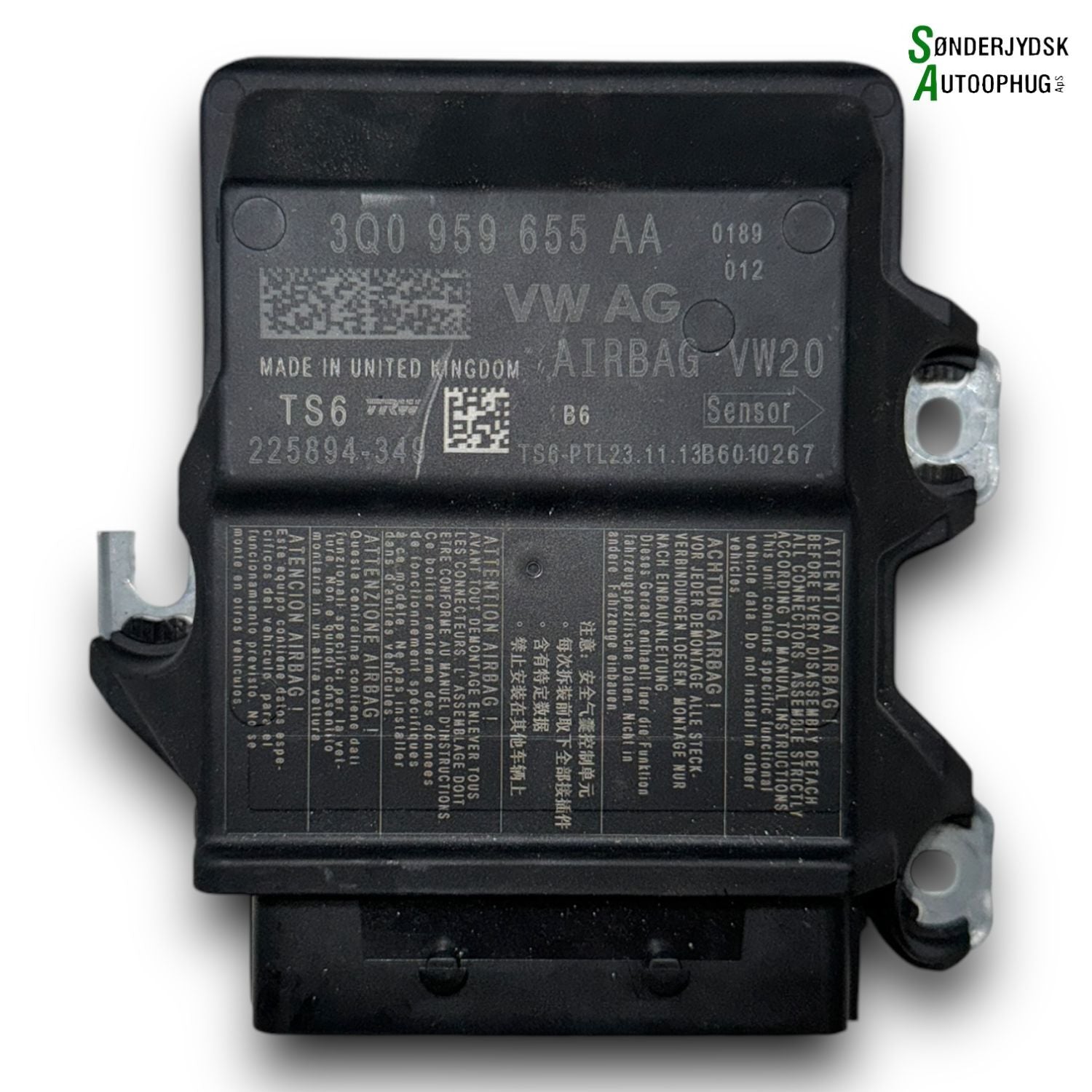 Skoda Octavia Airbag Elboks Med OEM Nr. 3Q0959655AQ Fra Skoda Ophugger