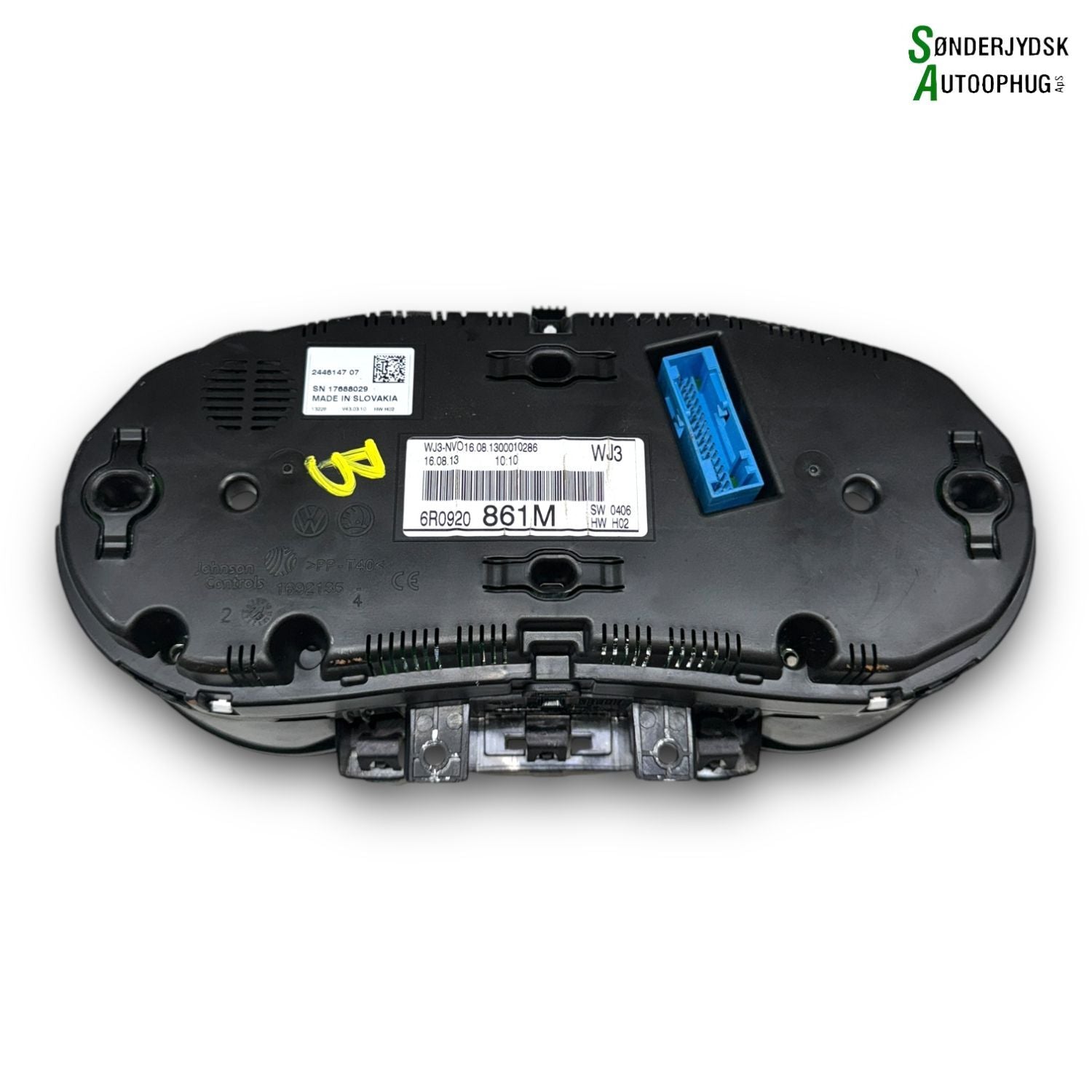 VW Polo 6R Speedometer - Instrument Med OEM Nr. 6R0920861M Fra VW Ophugger