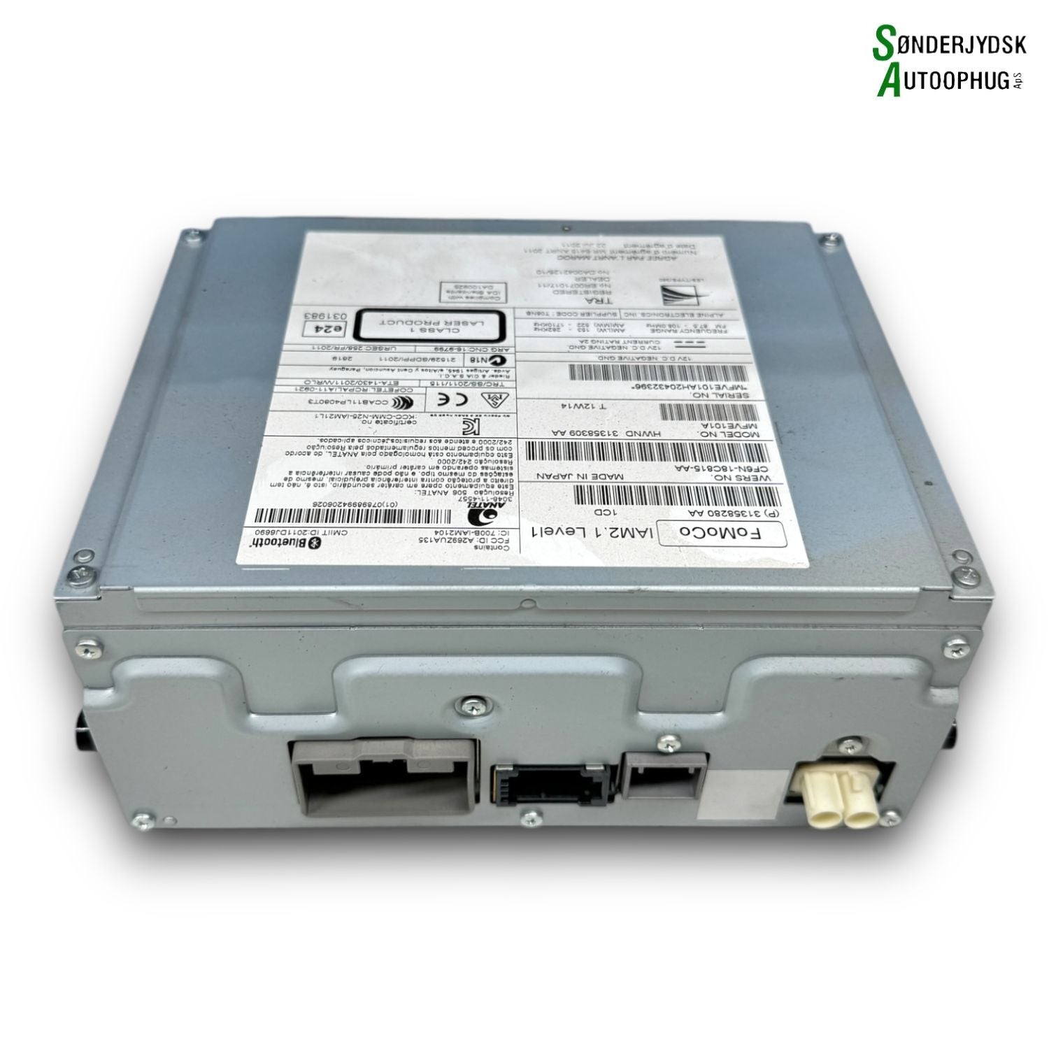 Volvo V40 Radio Med OEM Nr. 31358280AA Fra Volvo Ophugger