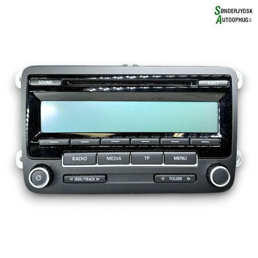 VW Polo 6R Radio M/Cd Med OEM Nr. 5M0035186AA Fra VW Ophugger