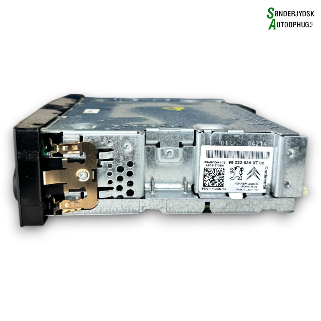 Citroen Ds3 Radio M/Cd Med OEM Nr. 98032839XT00 Fra Citroen Ophugger