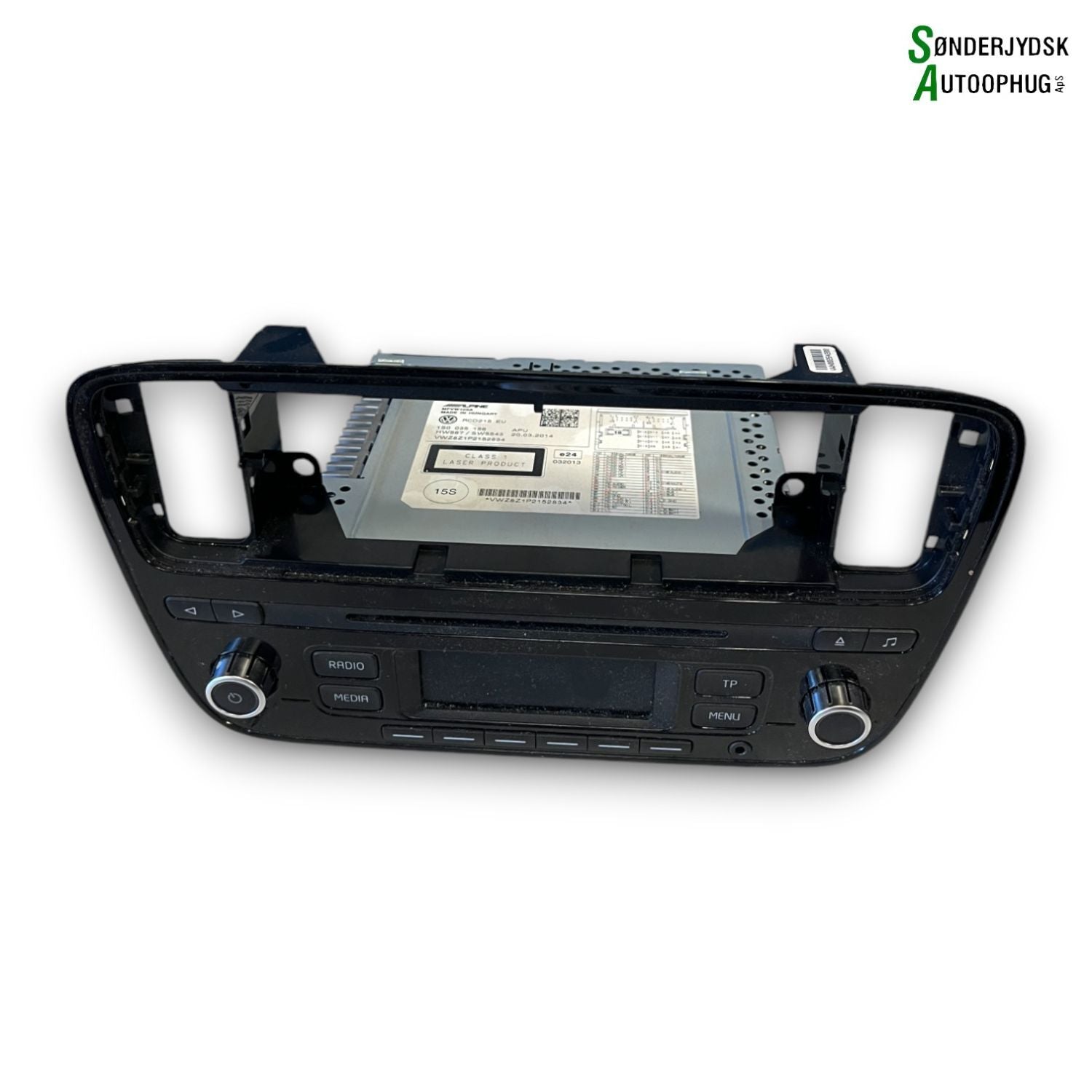 VW Up Radio M/Cd Med OEM Nr. 1S0035156 Fra VW Ophugger
