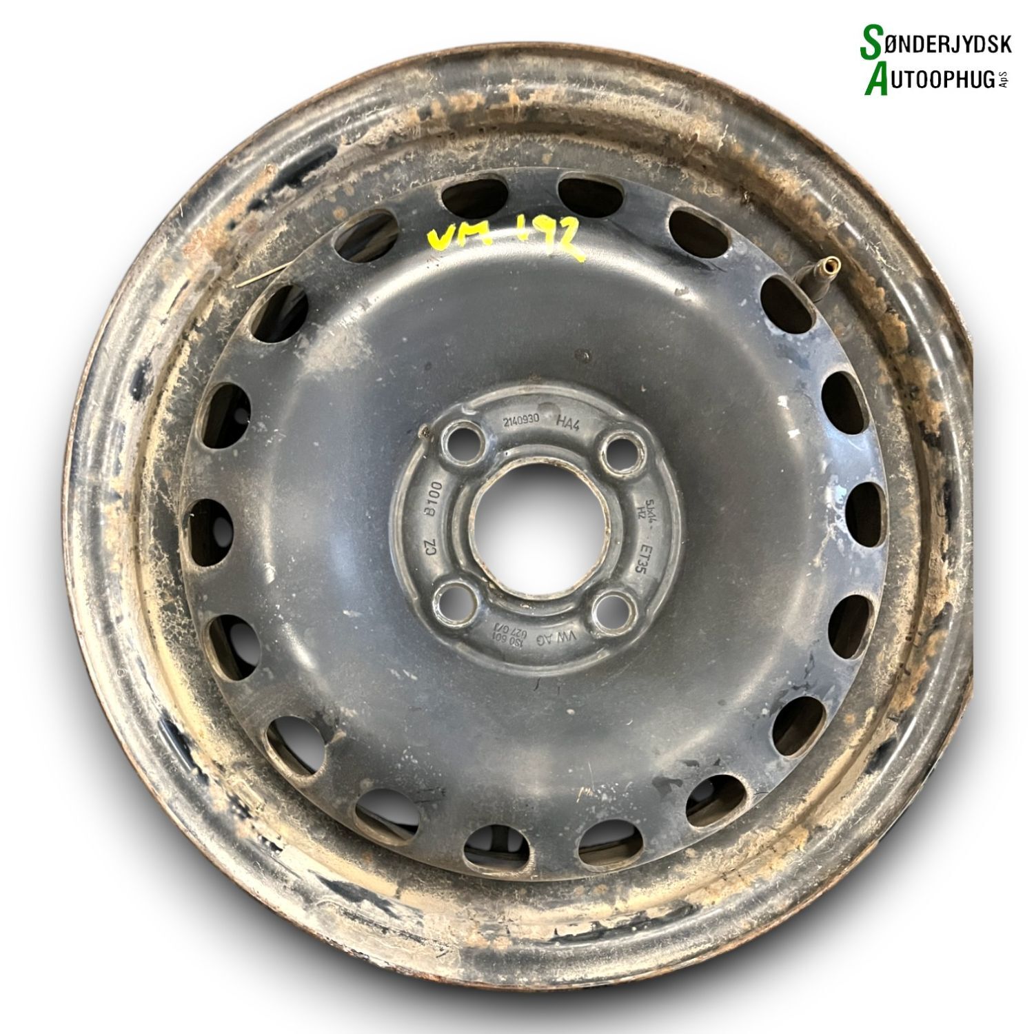 Skoda Citigo Fælg Med OEM Nr. 5X14ET:35 Fra Skoda Ophugger