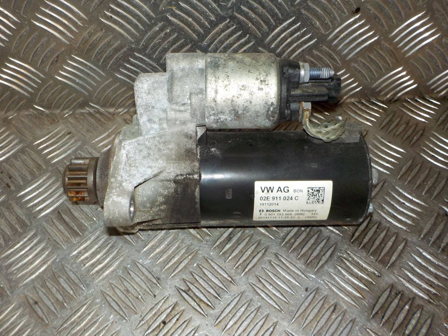 Audi Q3 8U Starter Med OEM Nr. 02E911024C Fra Audi Ophugger