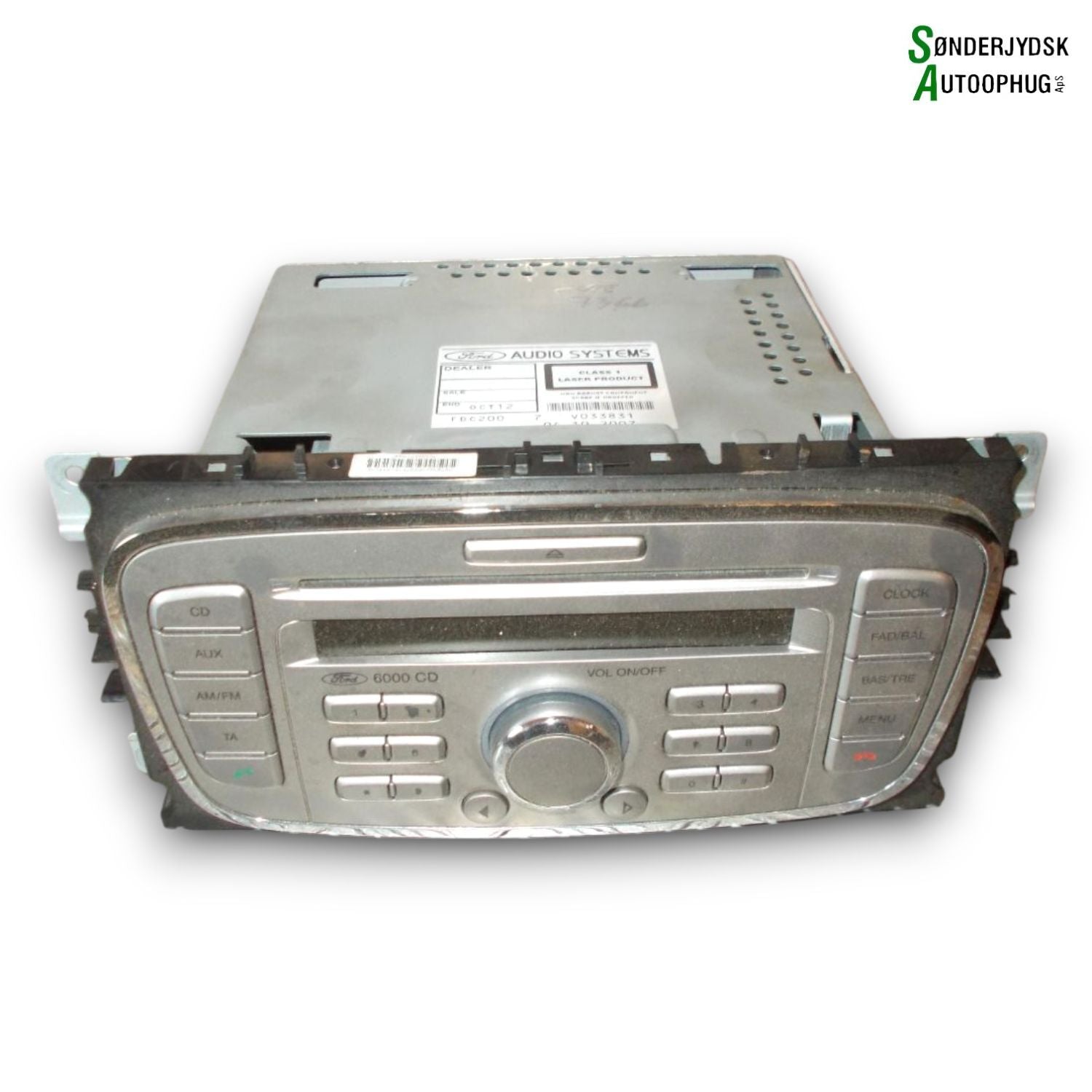 Ford Mondeo 4 Radio M/Cd Med OEM Nr. 6000CD Fra Ford Ophugger