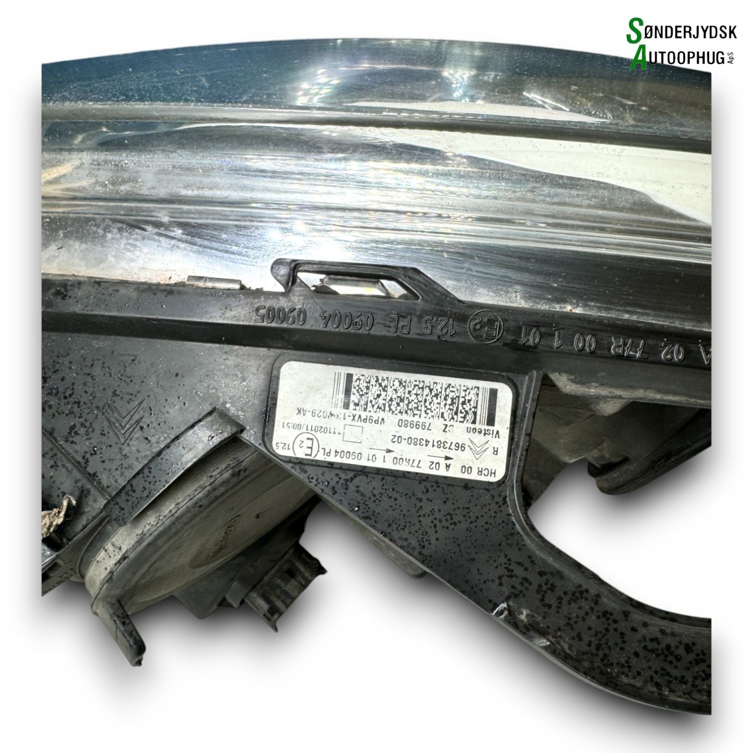 Citroen C3 II Forlygte Med OEM Nr. 967381438002 Fra Citroen Ophugger
