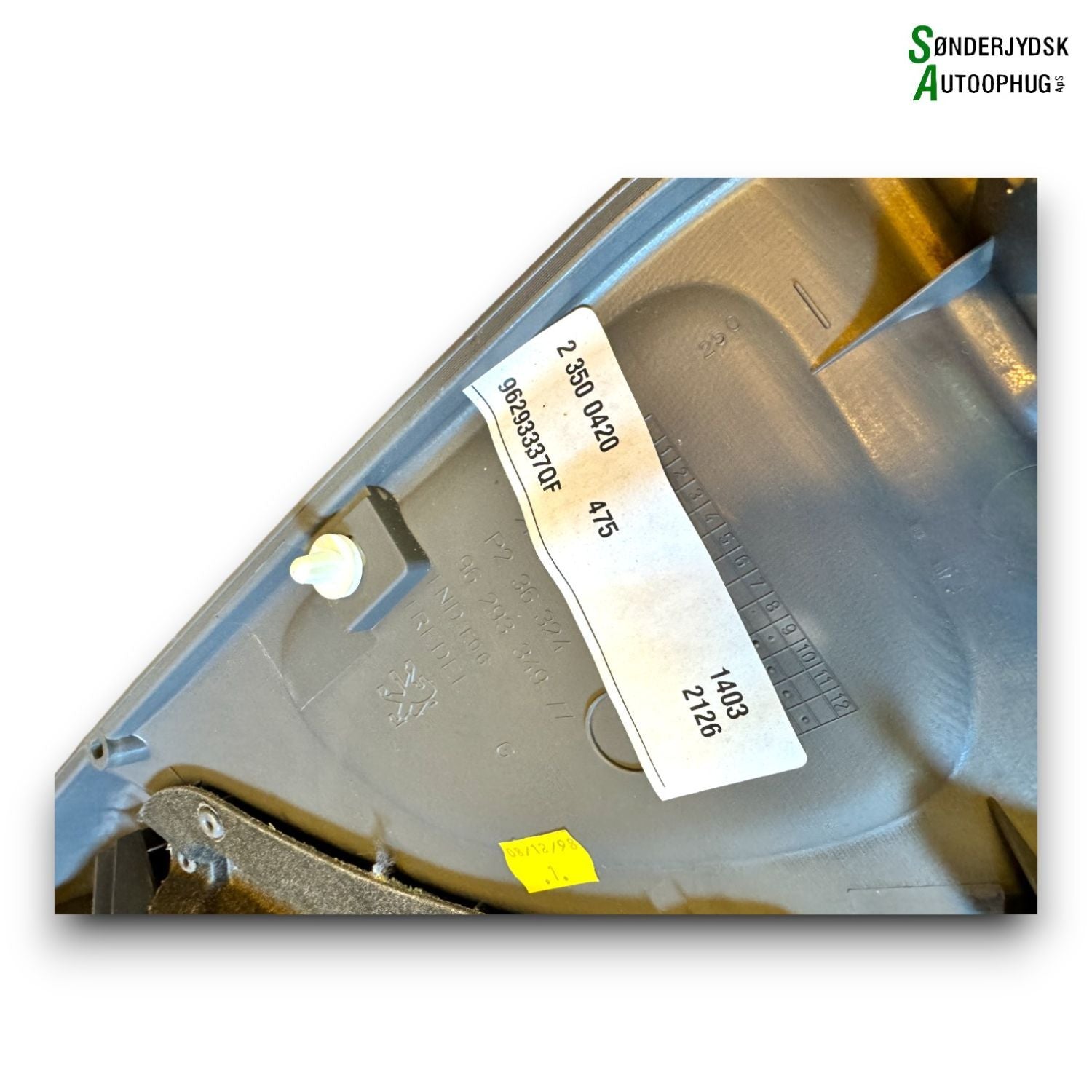 Peugeot 206 Cc Dørbeklædning Med OEM Nr. 96293337QF Fra Peugeot Ophugger