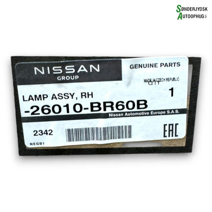 Nissan Qashqai Forlygte Med OEM Nr. 26010BR60A Fra Nissan Ophugger