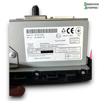 Citroen C1 Radio M/Cd Med OEM Nr. 861200H050 Fra Citroen Ophugger