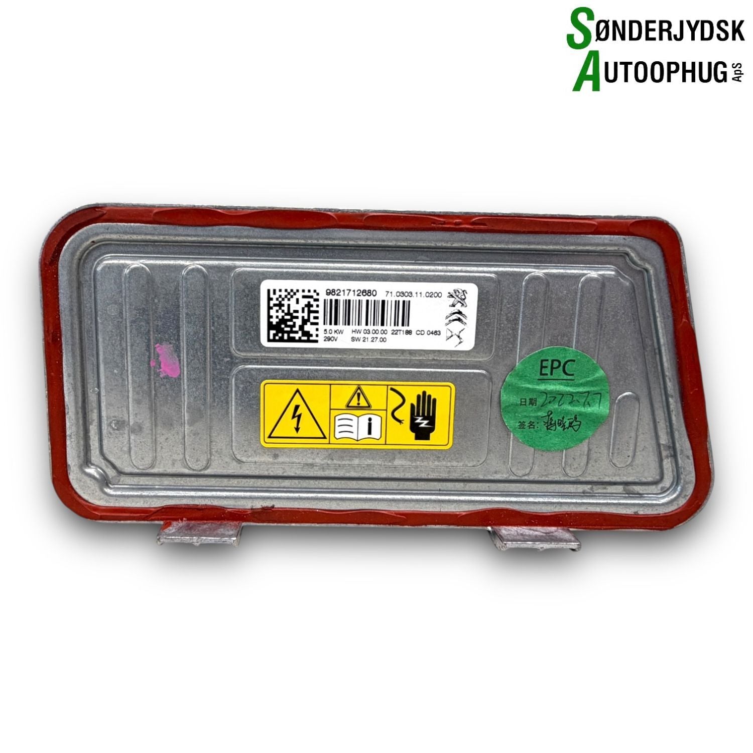 Opel Mokka B Vandopvarmer El Med OEM Nr. 9821712680 Fra Opel Ophugger