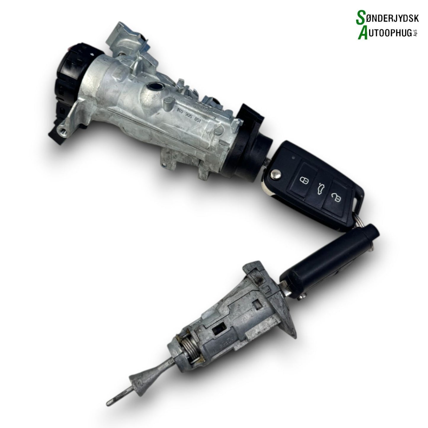 VW Polo AW Låsesæt  Med OEM Nr. 1K0905851 Fra VW Ophugger