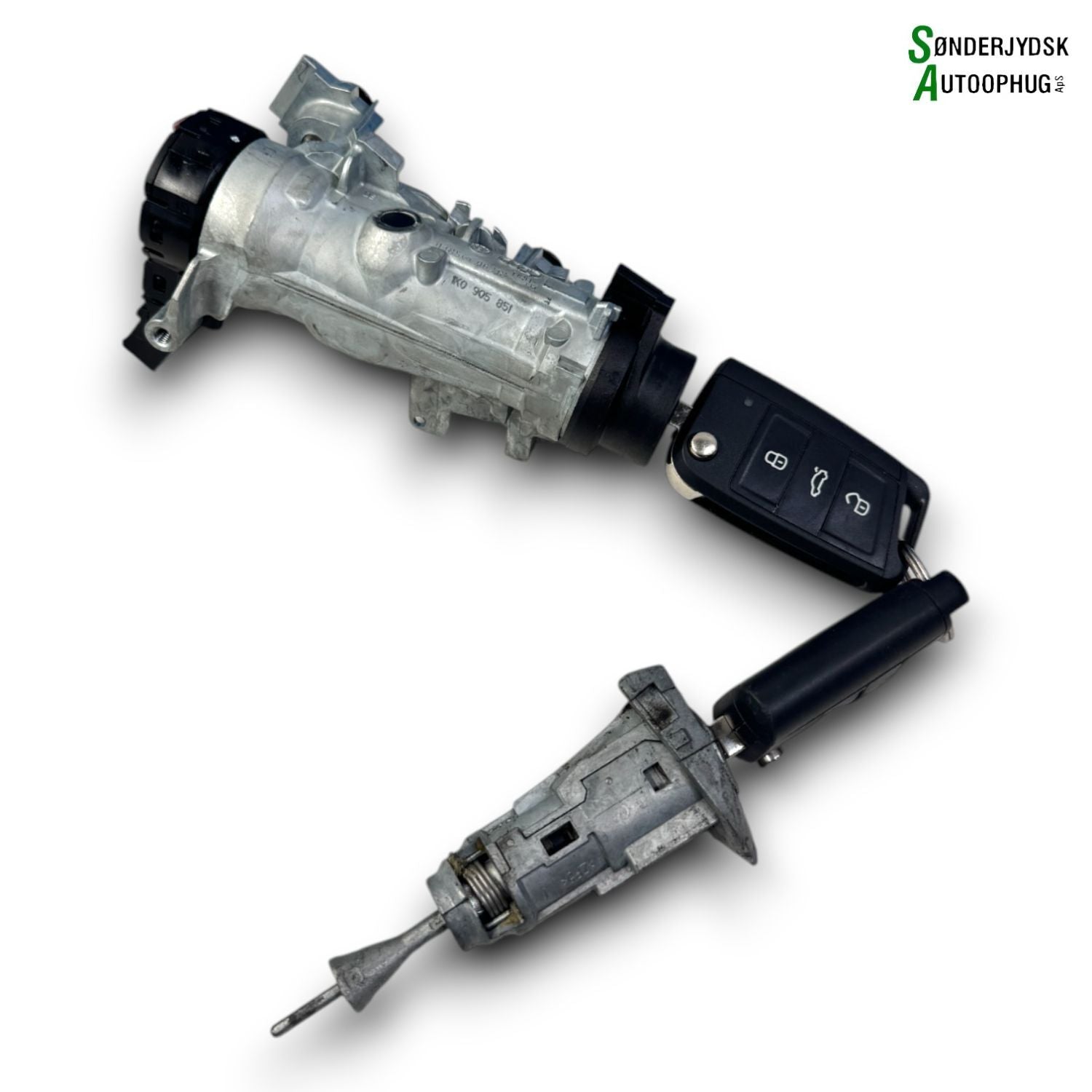 VW Polo AW Låsesæt  Med OEM Nr. 1K0905851 Fra VW Ophugger