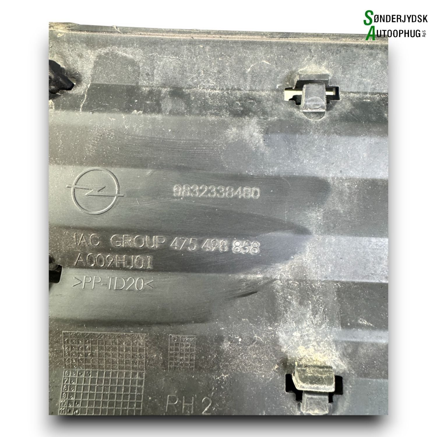 Opel Corsa F Kofangergitter Med OEM Nr. 9832338480 Fra Opel Ophugger