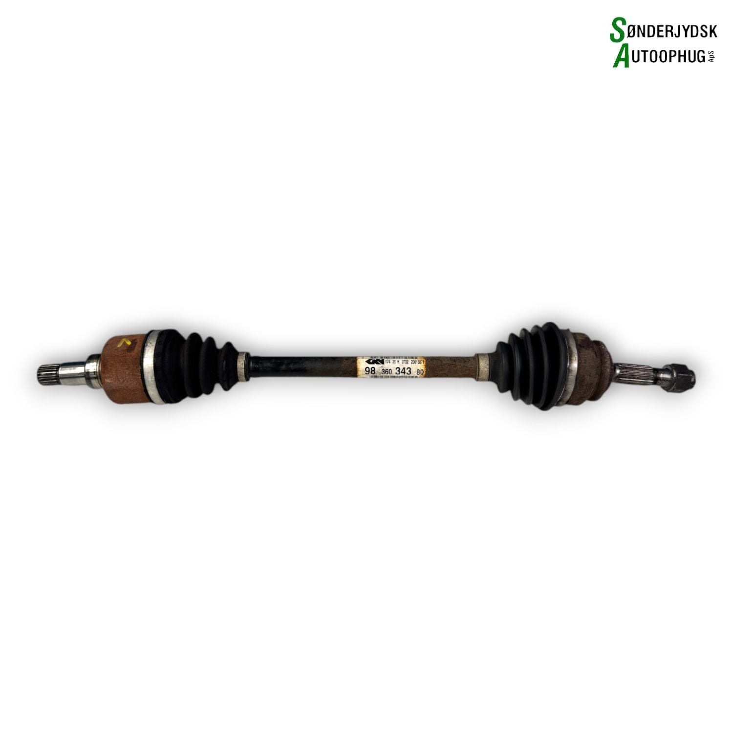 Opel Corsa F Trækaksel For V Med OEM Nr. 9836034380 Fra Opel Ophugger