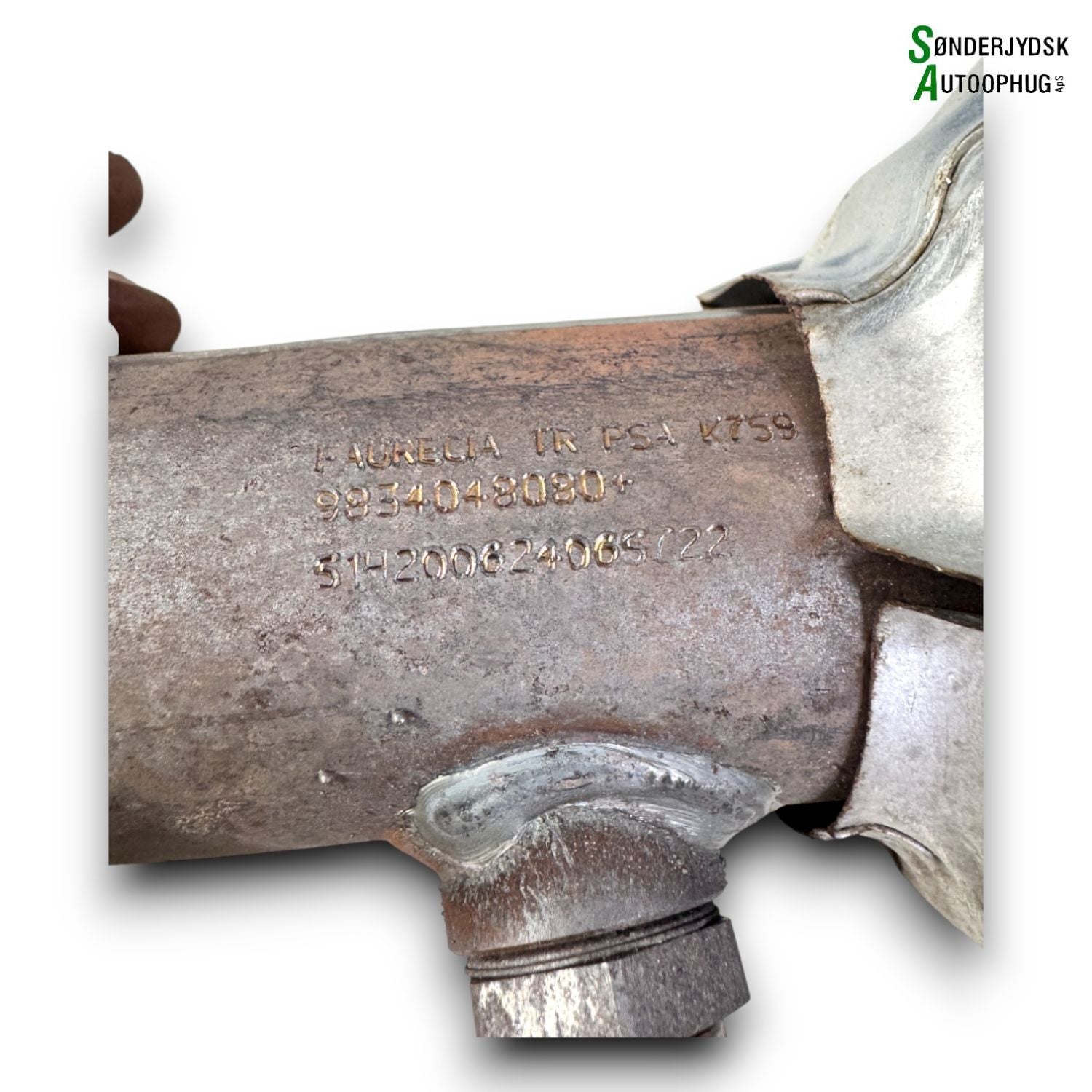 Opel Corsa F Katalysator Med OEM Nr. 9834048080 Fra Opel Autoophug