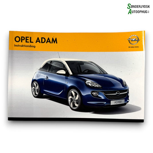 Opel Adam Instruktionsbog Med OEM Nr. Ophugger Fra Opel Ophugger