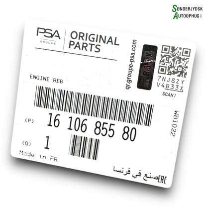 Opel Grandland Motor Med OEM Nr. 1610670680 Fra Opel Ophugger