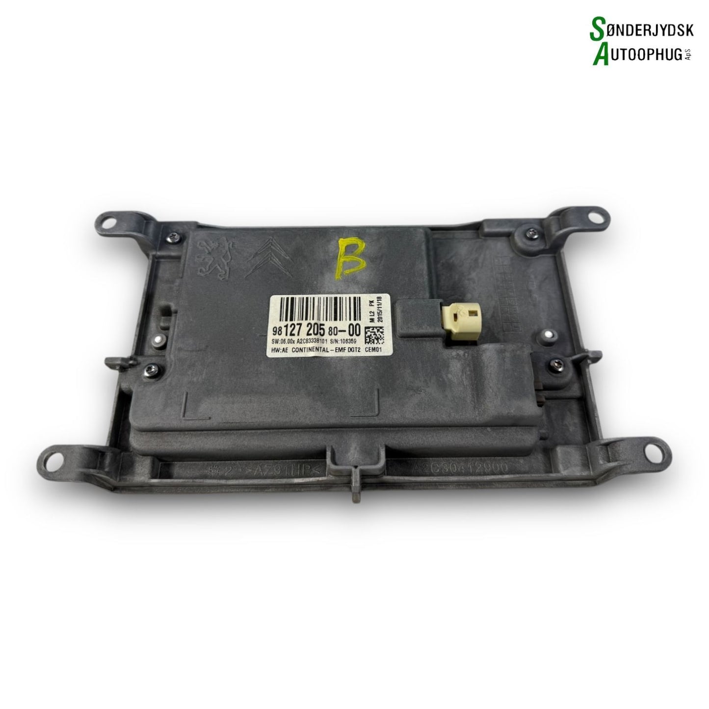Citroen C4 Grand Picasso Radio, Multi Display Med OEM Nr. 9812720580 Fra Citroen Ophugger