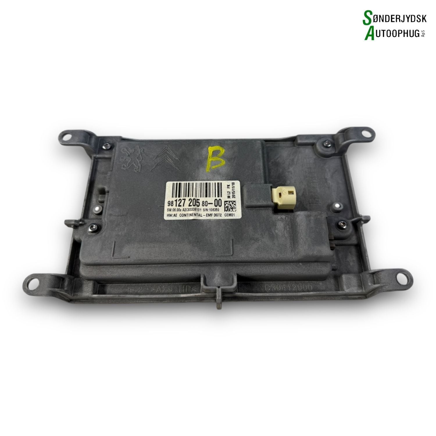 Citroen C4 Grand Picasso Radio, Multi Display Med OEM Nr. 9812720580 Fra Citroen Ophugger