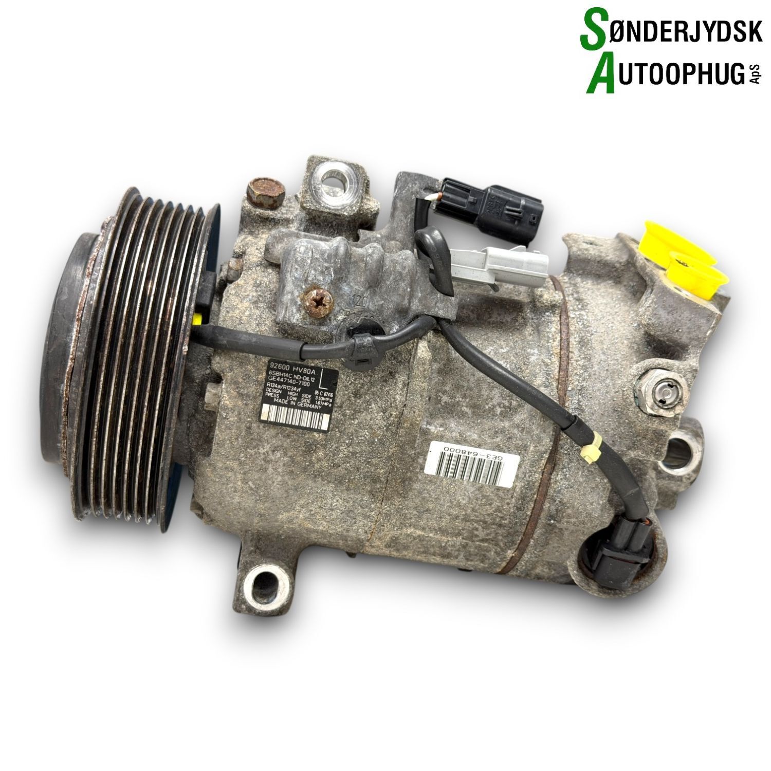 Nissan Qashqai Aircondition Pumpe Med OEM Nr. 926007FY0A Fra Nissan Ophugger