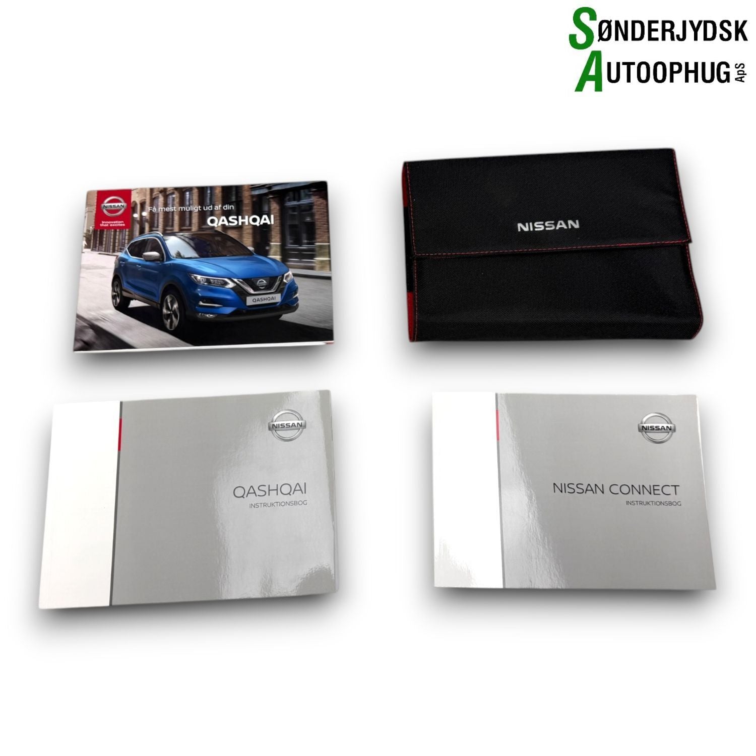 Nissan Qashqai Instruktionsbog Med OEM Nr. NM18DKAIVIE1 Fra Nissan Ophugger