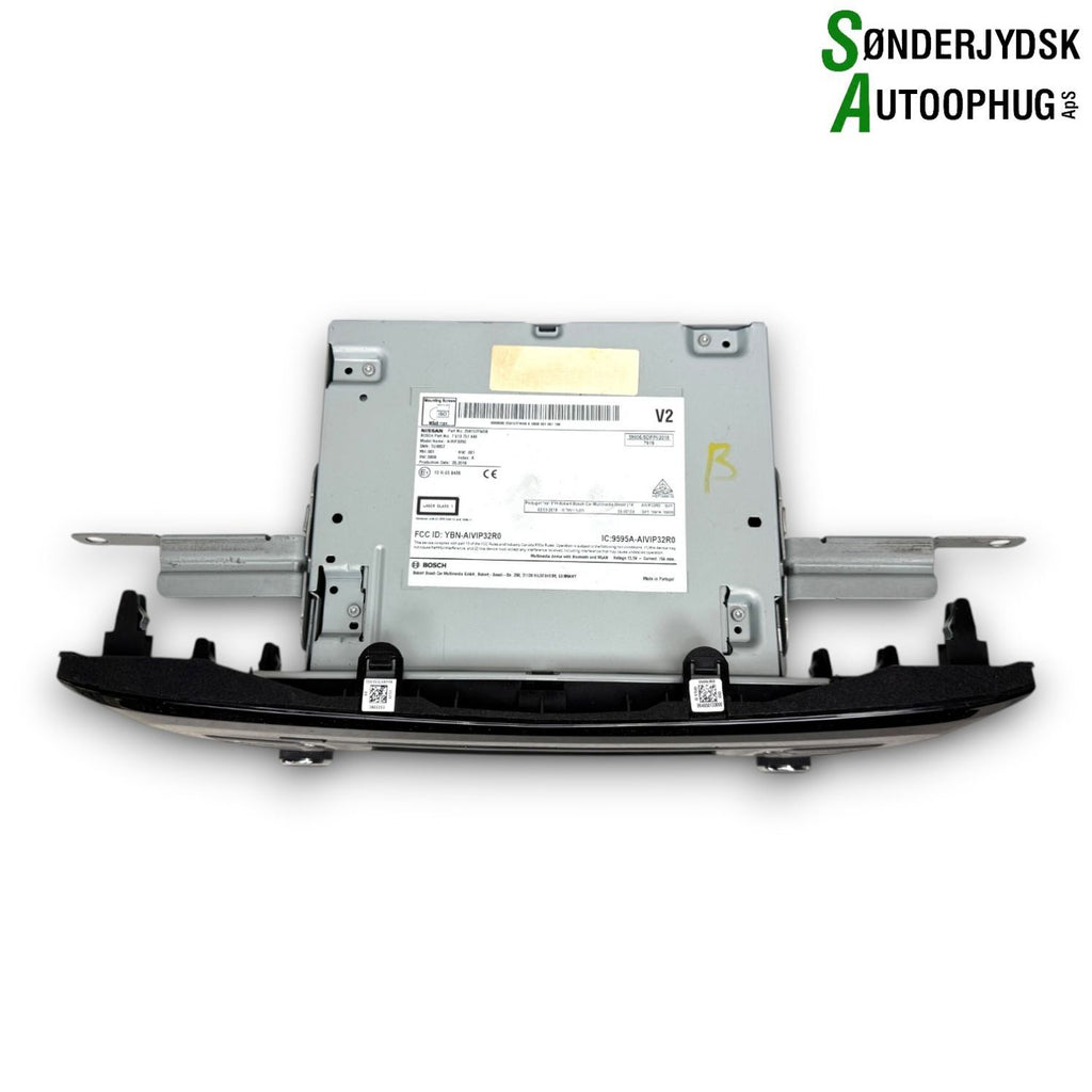 Nissan Qashqai Radio, Multi Display Med OEM Nr. 259157FW0B Fra Nissan Ophugger