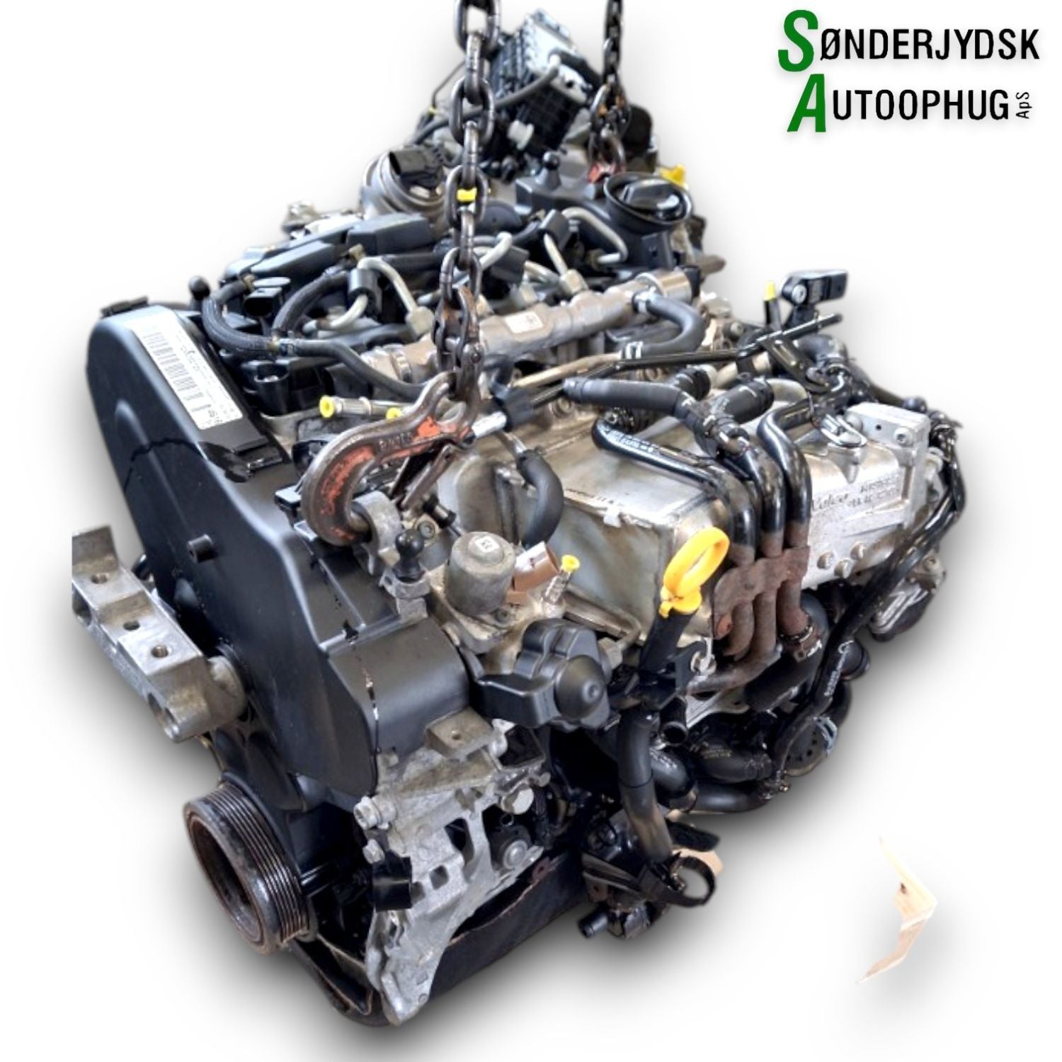Skoda Octavia Motor Med OEM Nr. 04L100090D Fra Skoda Ophugger