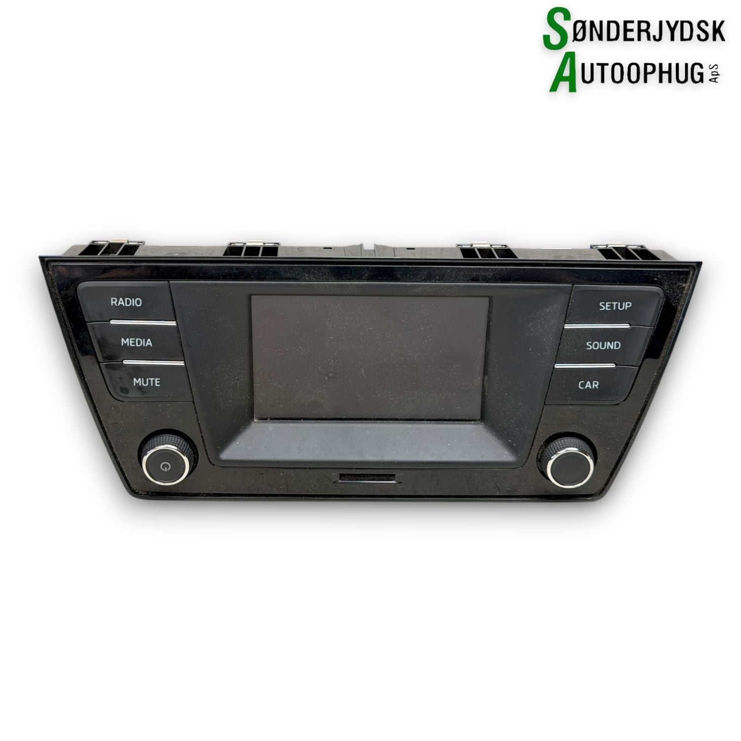 Skoda Fabia Radio, Multi Display Med OEM Nr. 6C0035867D Fra Skoda Ophugger