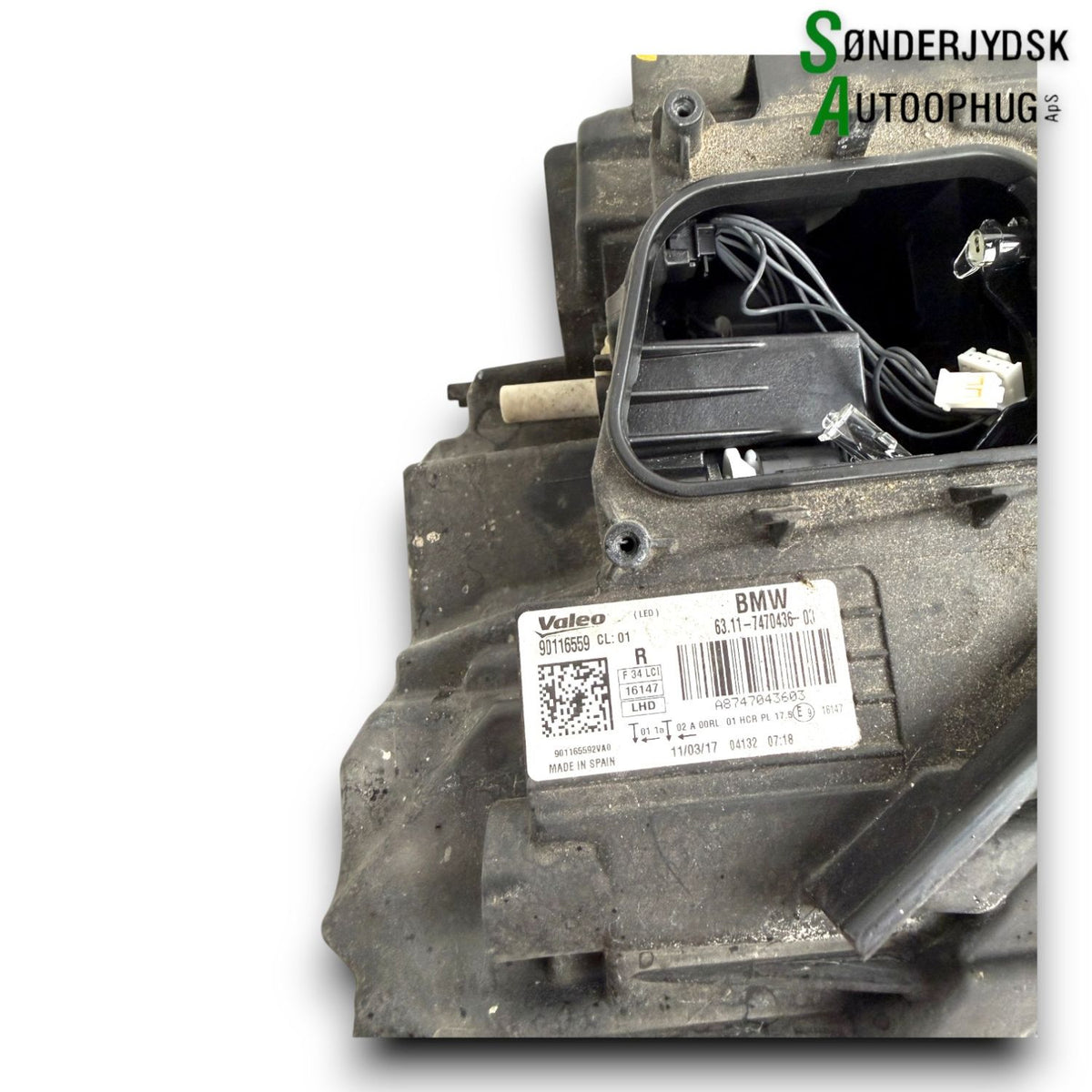BMW 3-Serie GT F34 Forlygte Med OEM Nr. 63117470436 Fra BMW Ophugger