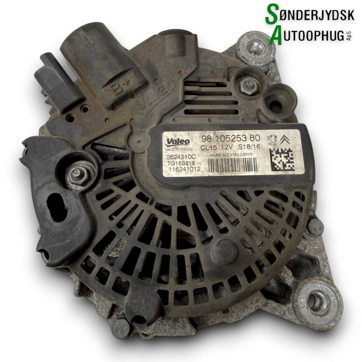 Peugeot 208 Generator Med OEM Nr. 9810525380 Fra Peugeot Ophugger
