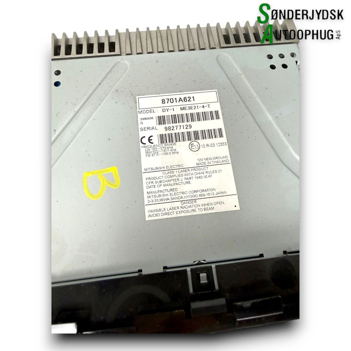 Mitsubishi Space Star Radio M/Cd Med OEM Nr. 8701A799XB Fra Mitsubishi Ophugger