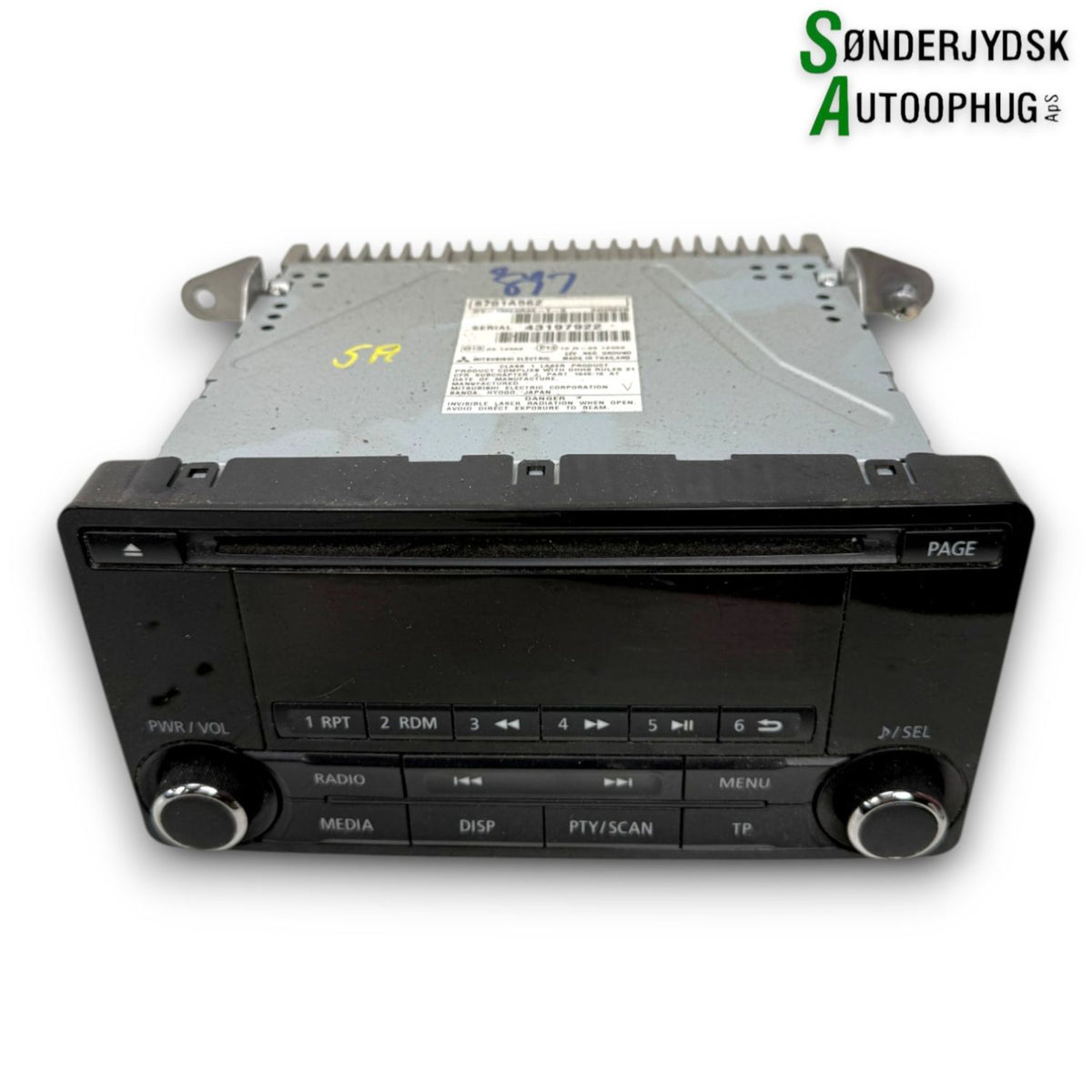 Mitsubishi Asx Radio M/Cd Med OEM Nr. 8701A562 Fra Mitsubishi Ophugger