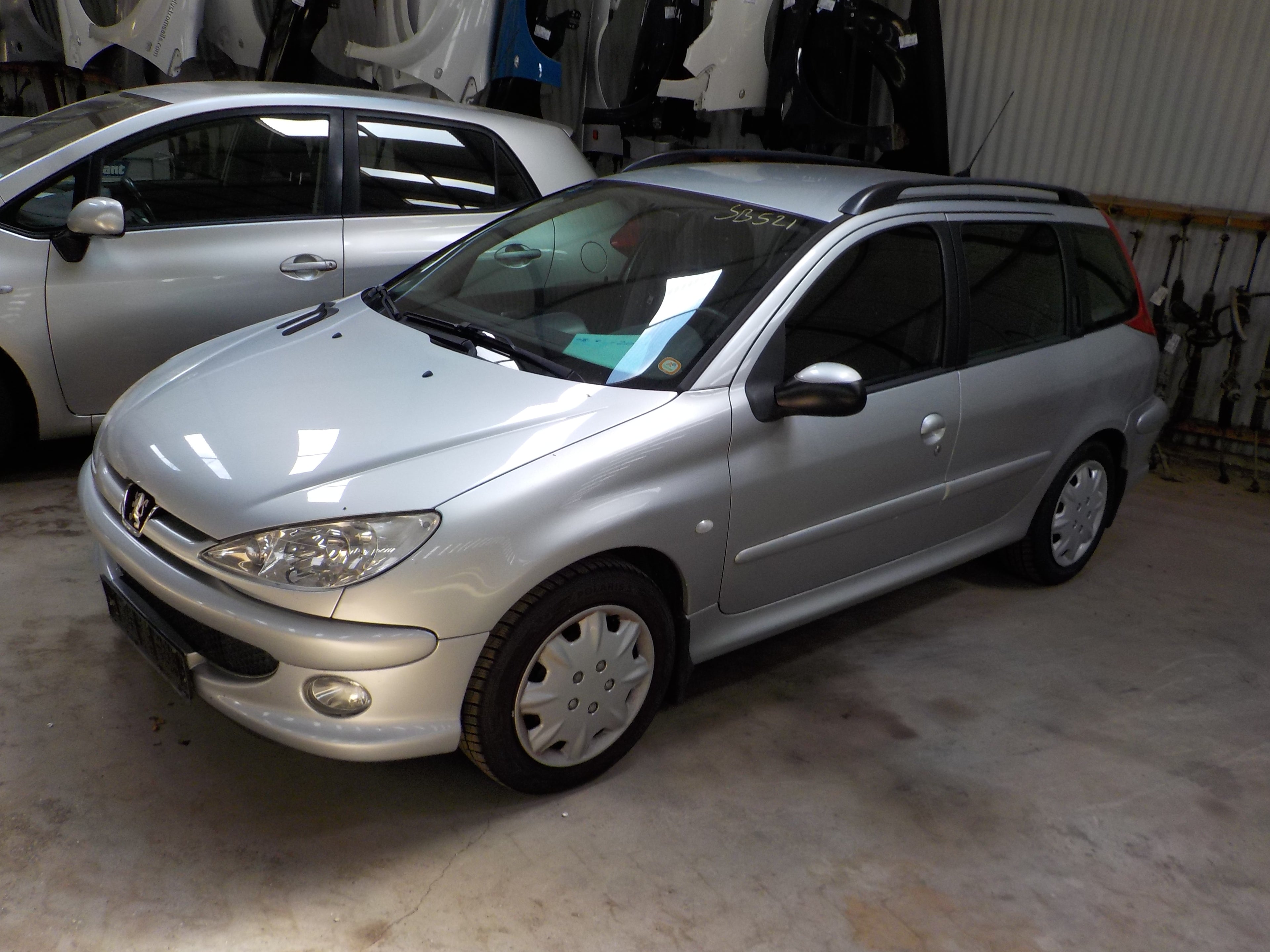 Peugeot 206 Dørrude - Siderude Med OEM Nr. Ophugger Fra Peugeot Ophugger