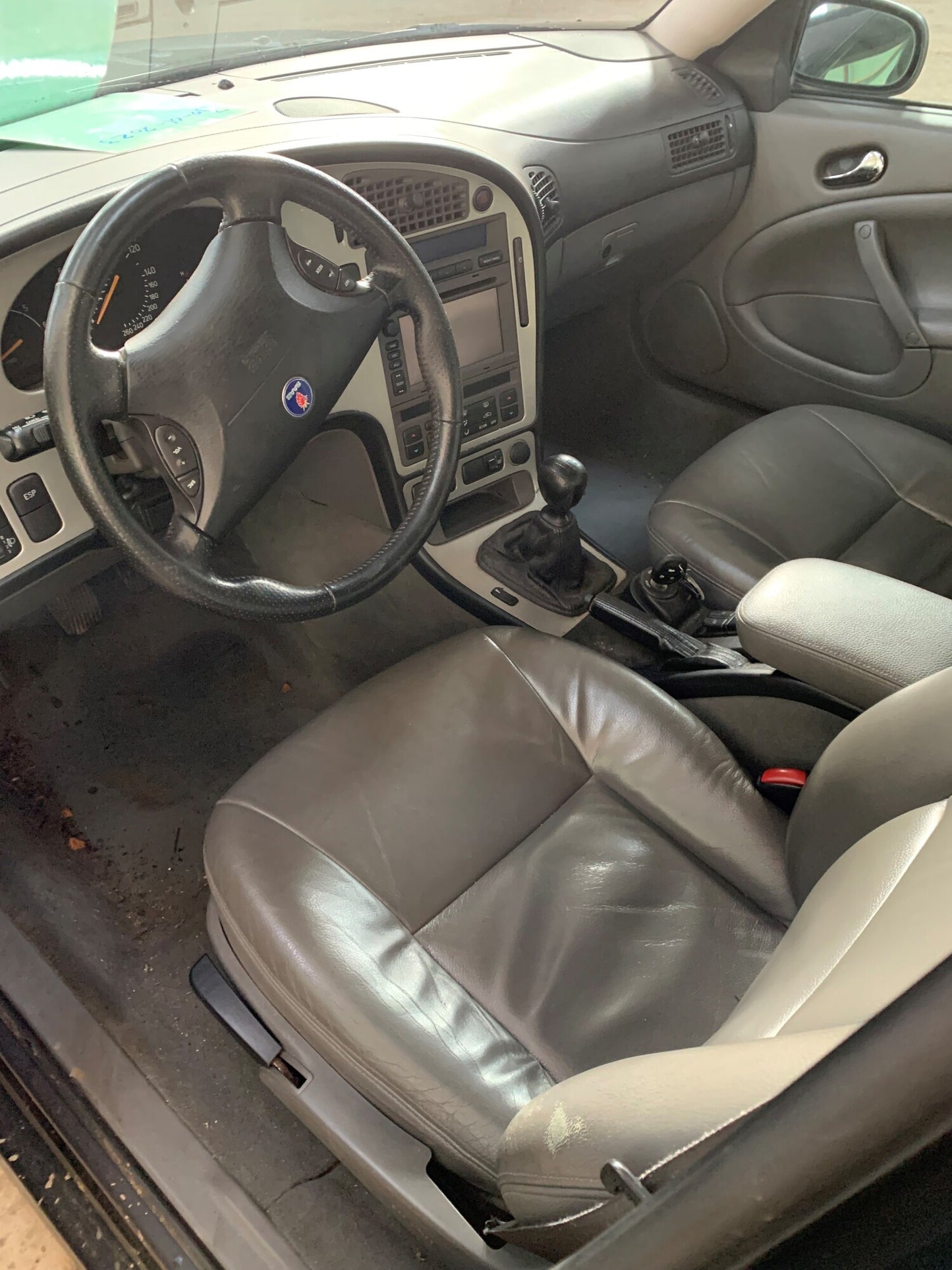 Saab 9-5 Dørrude - Siderude Med OEM Nr. GRØNTONET Fra Saab Ophugger