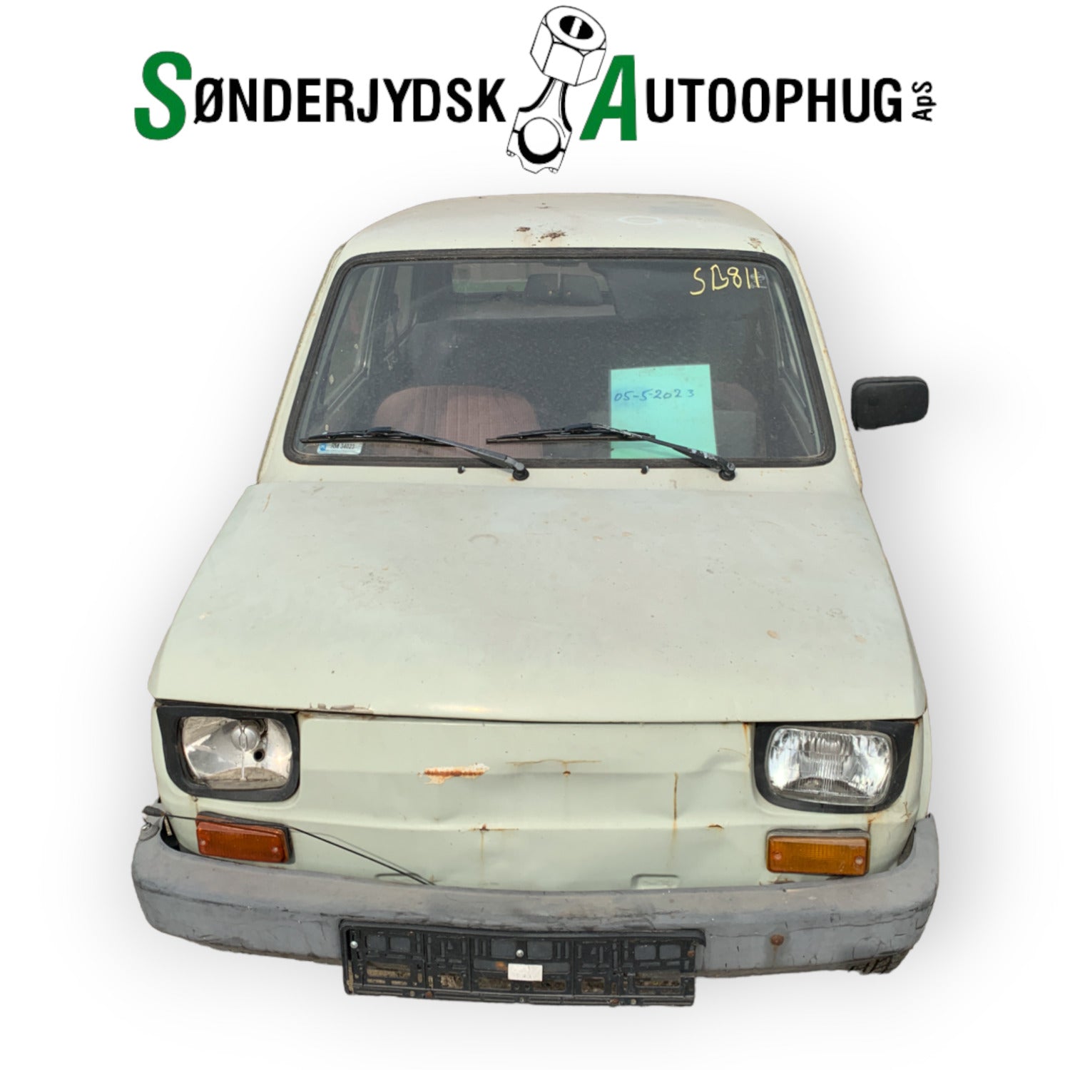 Fiat 126 Pluk-Selv-Bil Med OEM Nr. Ophugger Fra Fiat Ophugger
