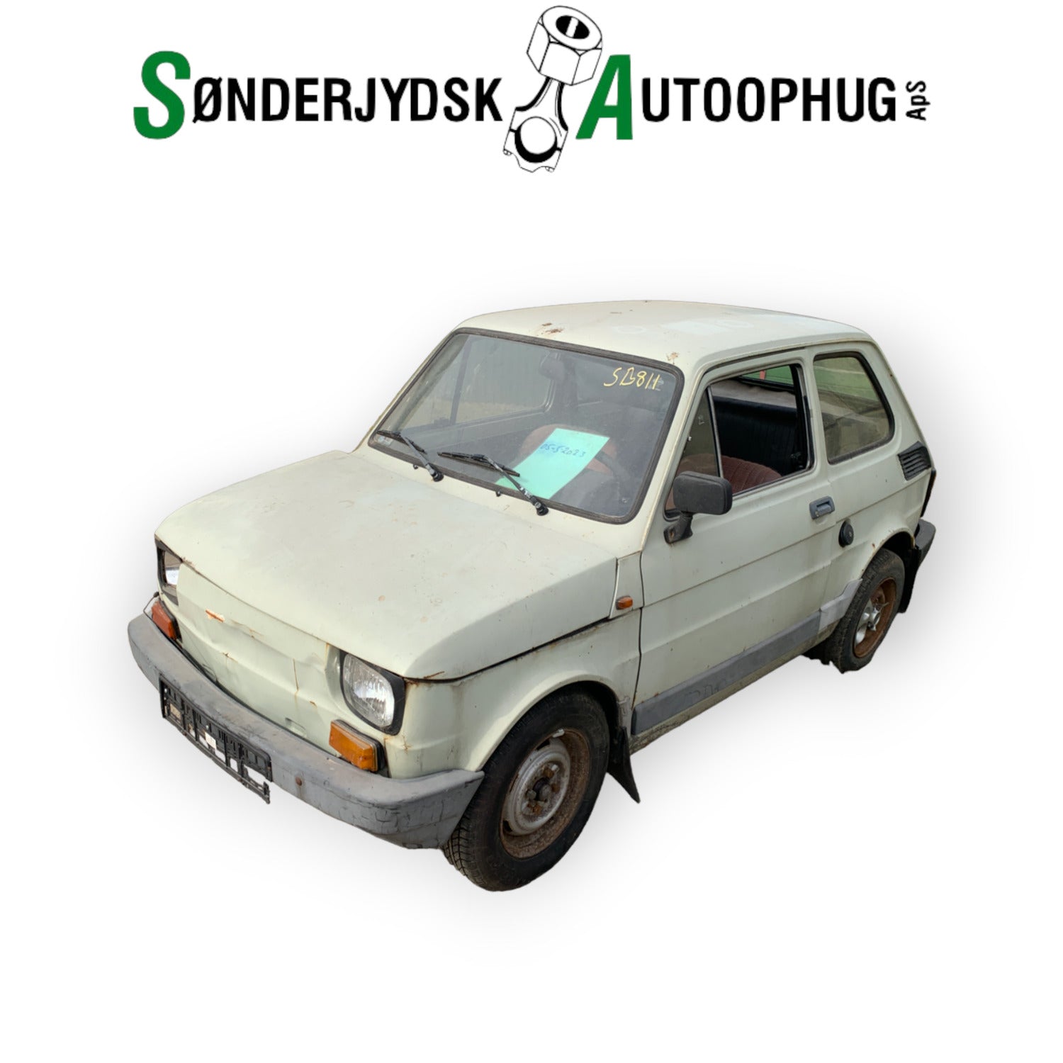 Fiat 126 Pluk-Selv-Bil Med OEM Nr. Ophugger Fra Fiat Ophugger