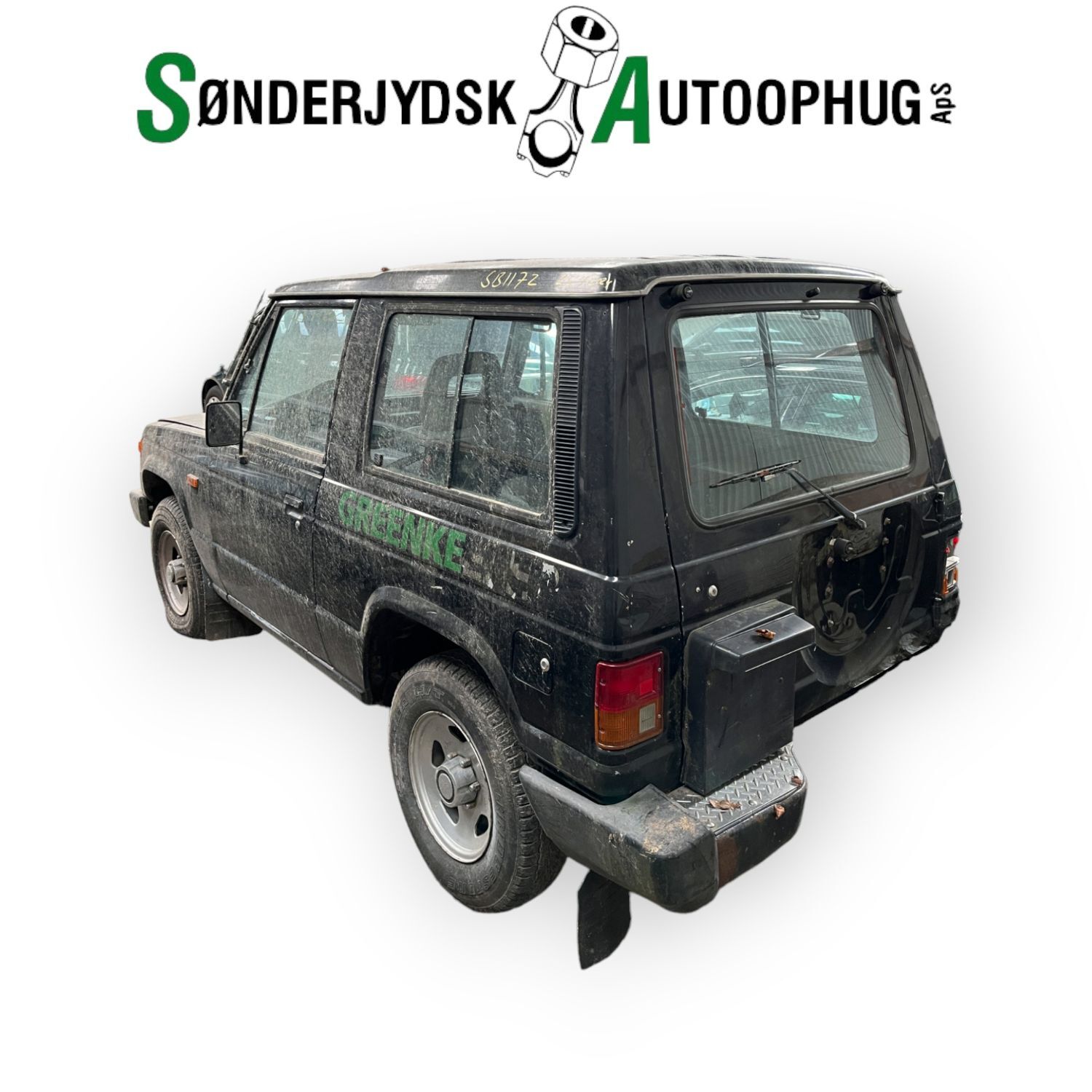 Mitsubishi Pajero Lo43Gv Pluk-Selv-Bil Med OEM Nr. Ophugger Fra Mitsubishi Ophugger