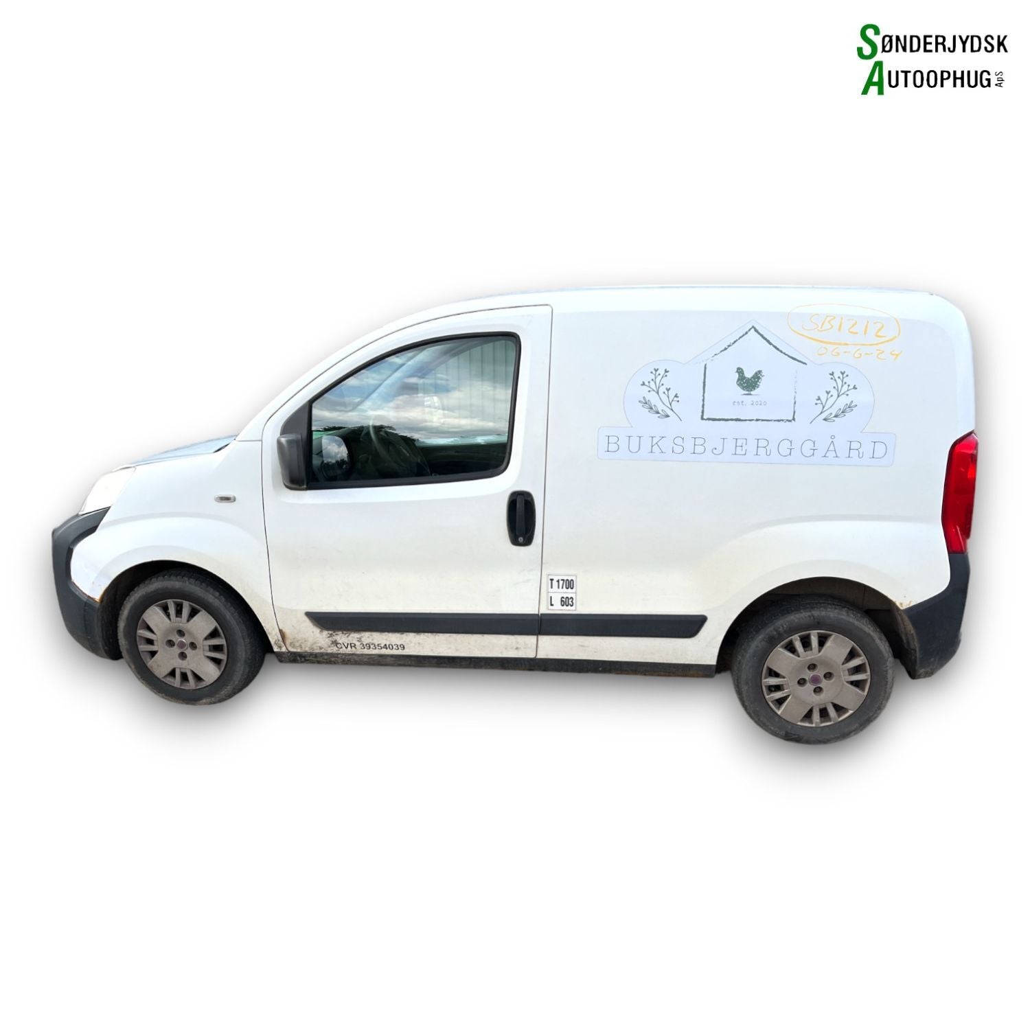 Fiat Fiorino Pluk-Selv-Bil Med OEM Nr. Ophugger Fra Fiat Ophugger