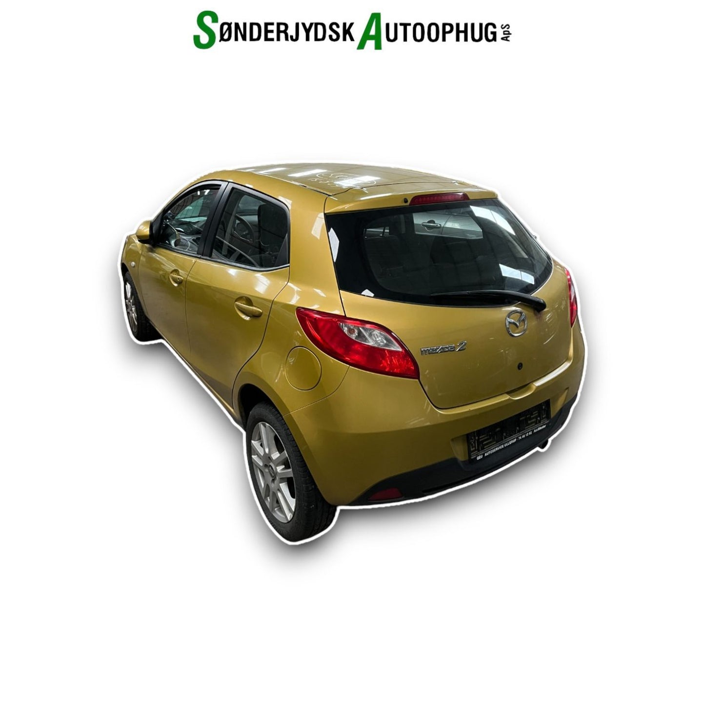 Mazda 2 DE Pluk-Selv-Bil Med OEM Nr. Ophugger Fra Mazda Ophugger