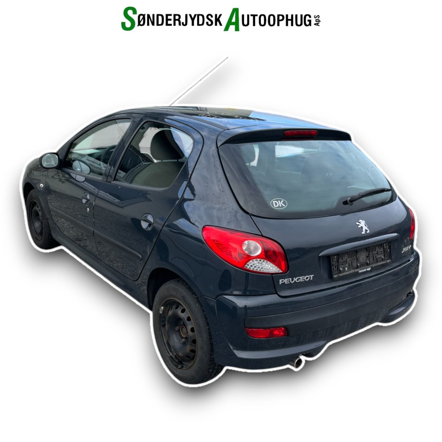 Peugeot 206+ Pluk-Selv-Bil Med OEM Nr. Ophugger Fra Peugeot Ophugger